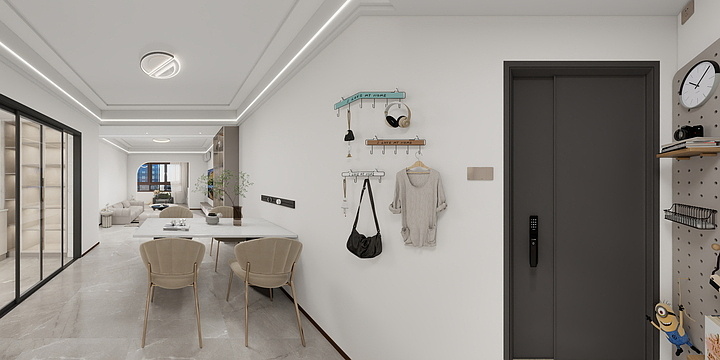 六安装饰设计-黄-桃溪里2#2201-装修设计方案