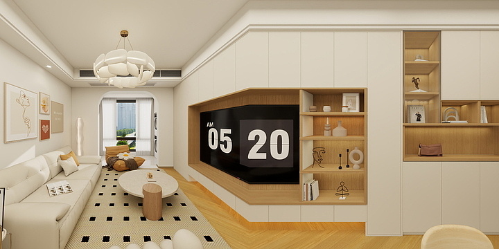 亚瑟015-珍珠雅苑7-2406原木风-装修设计方案