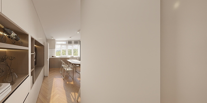 哈利波特装饰-哈利波特港房-350呎三房现代-装修设计方案