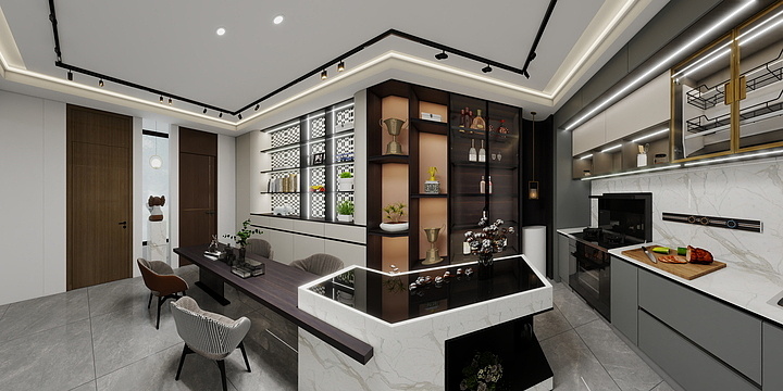 成都衡固整家定制庆阳店-店面一楼-装修设计方案