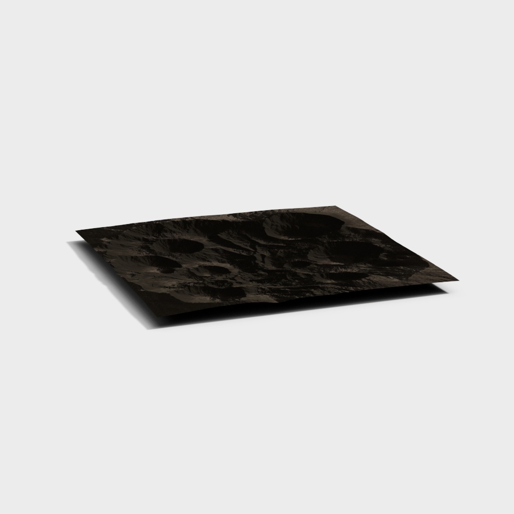 月球表面地形3D模型
