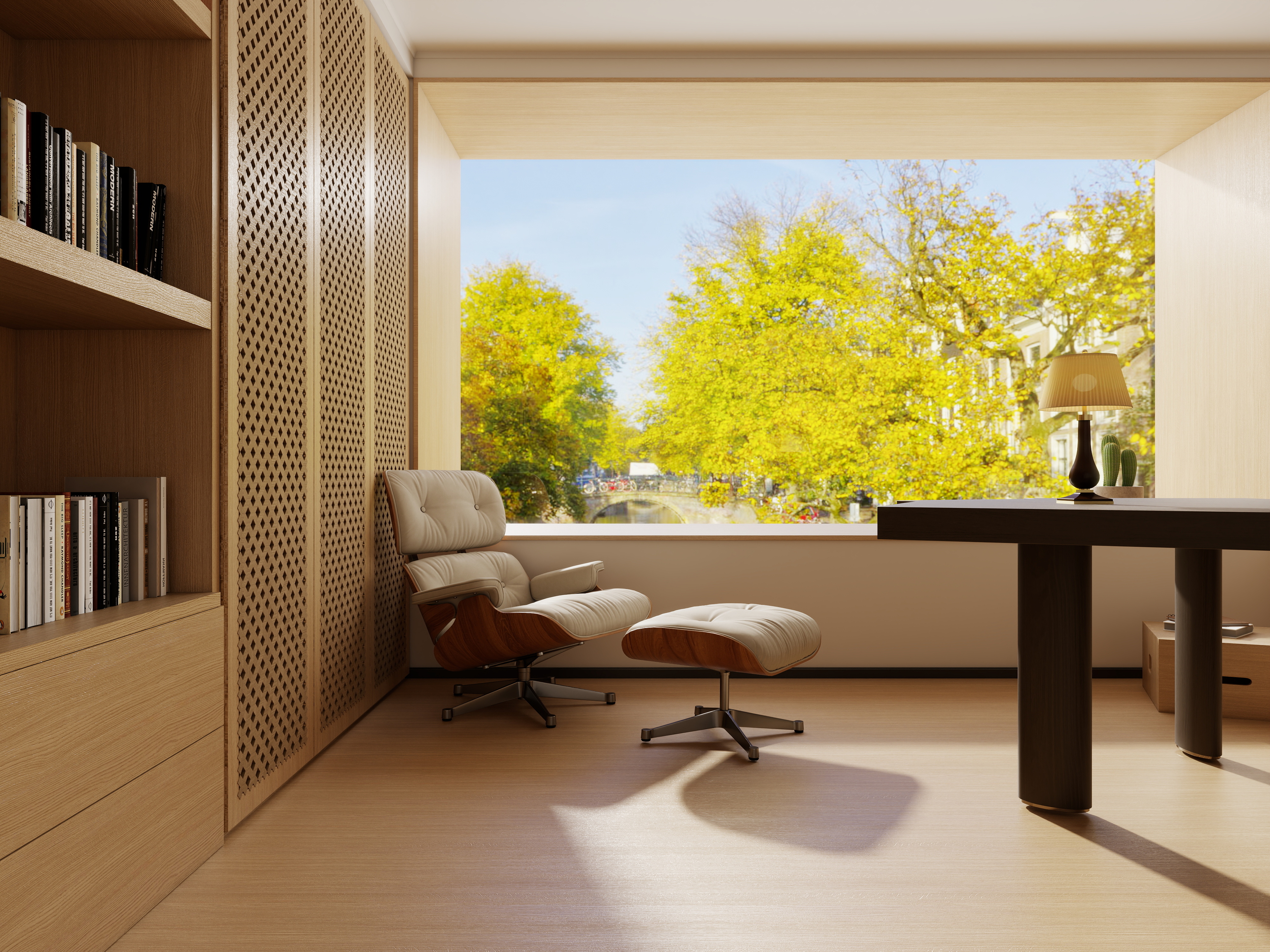 雾见山-侘寂风书房-装修设计方案