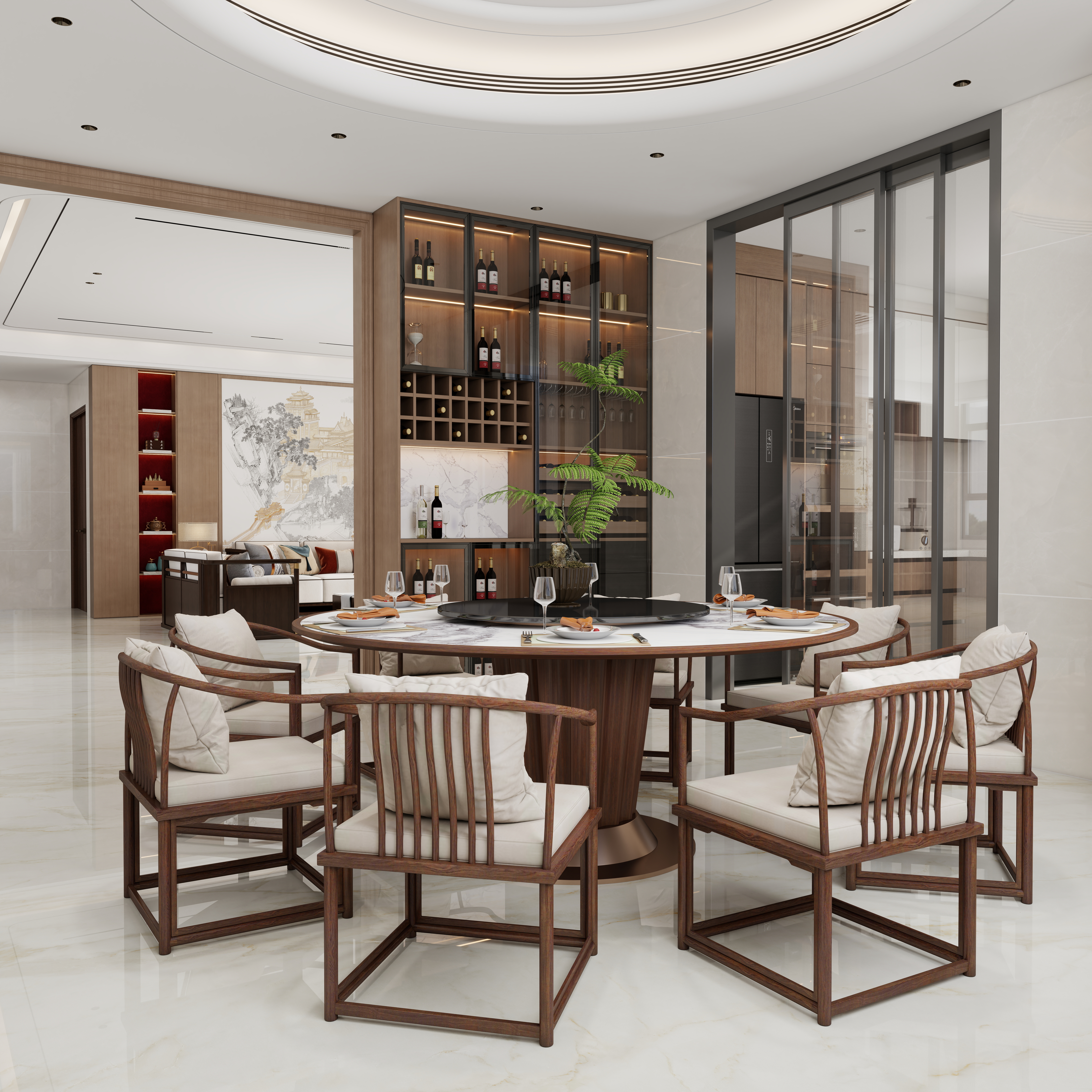 彭文廉-273㎡1室装修效果图