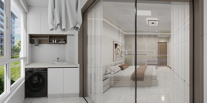 接家装工装设计-时代都市3-401-装修设计方案