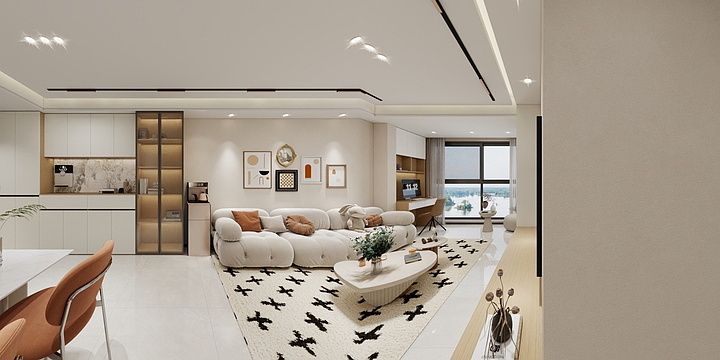 鬼扯火NOHOT-达州 华宇天辰 奶油风-装修设计方案