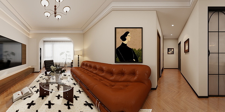 葵L-112㎡中古风-装修设计方案