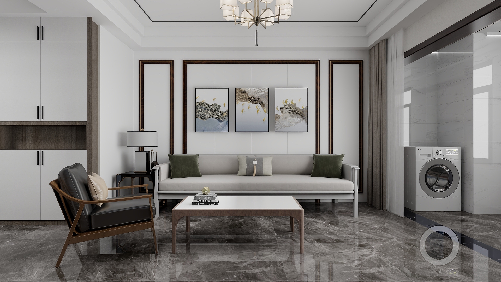 李青越-151平方新中式四居室装修效果图