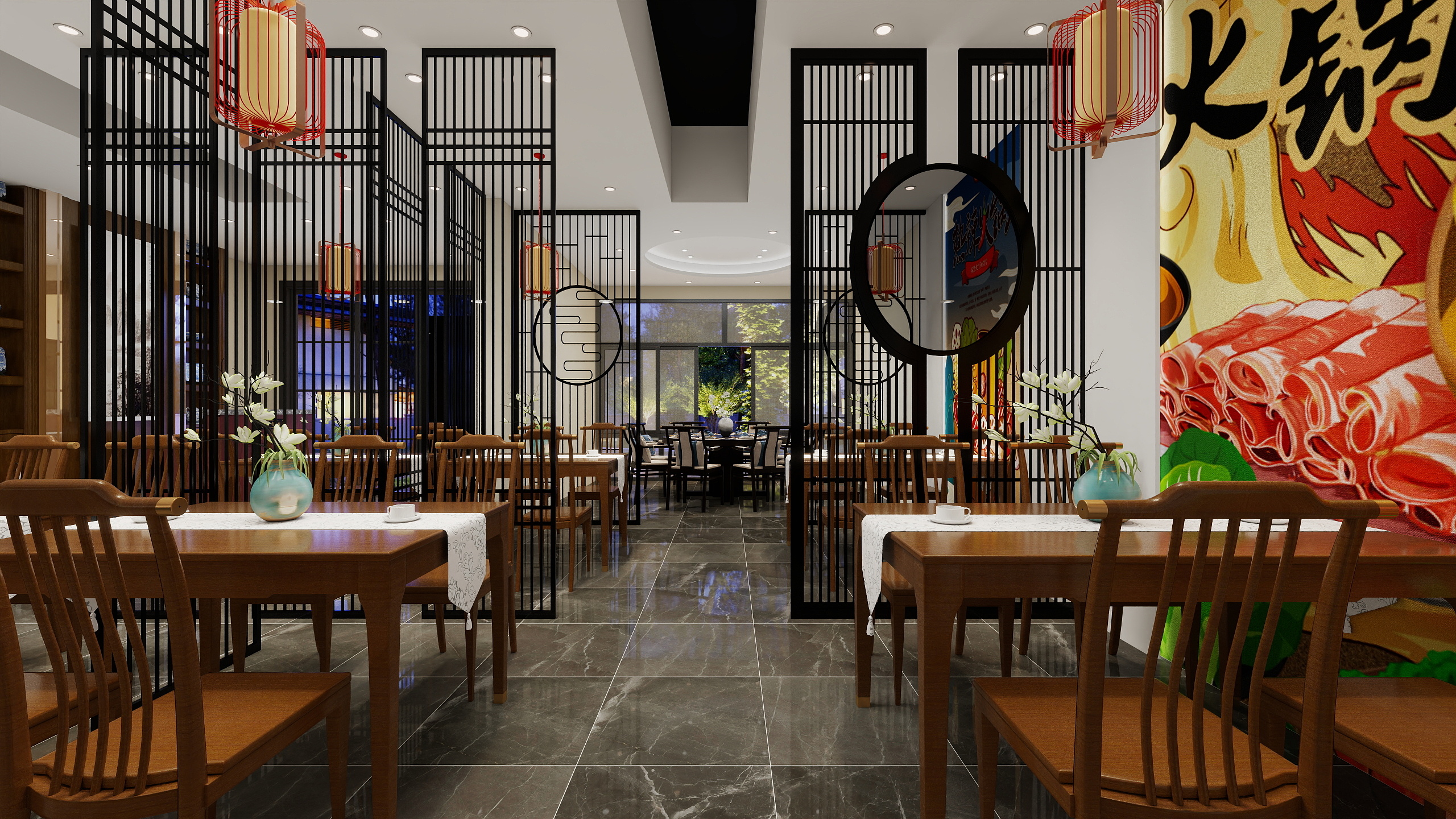 贾毅翔-京三铜锅涮店面装修-装修设计方案