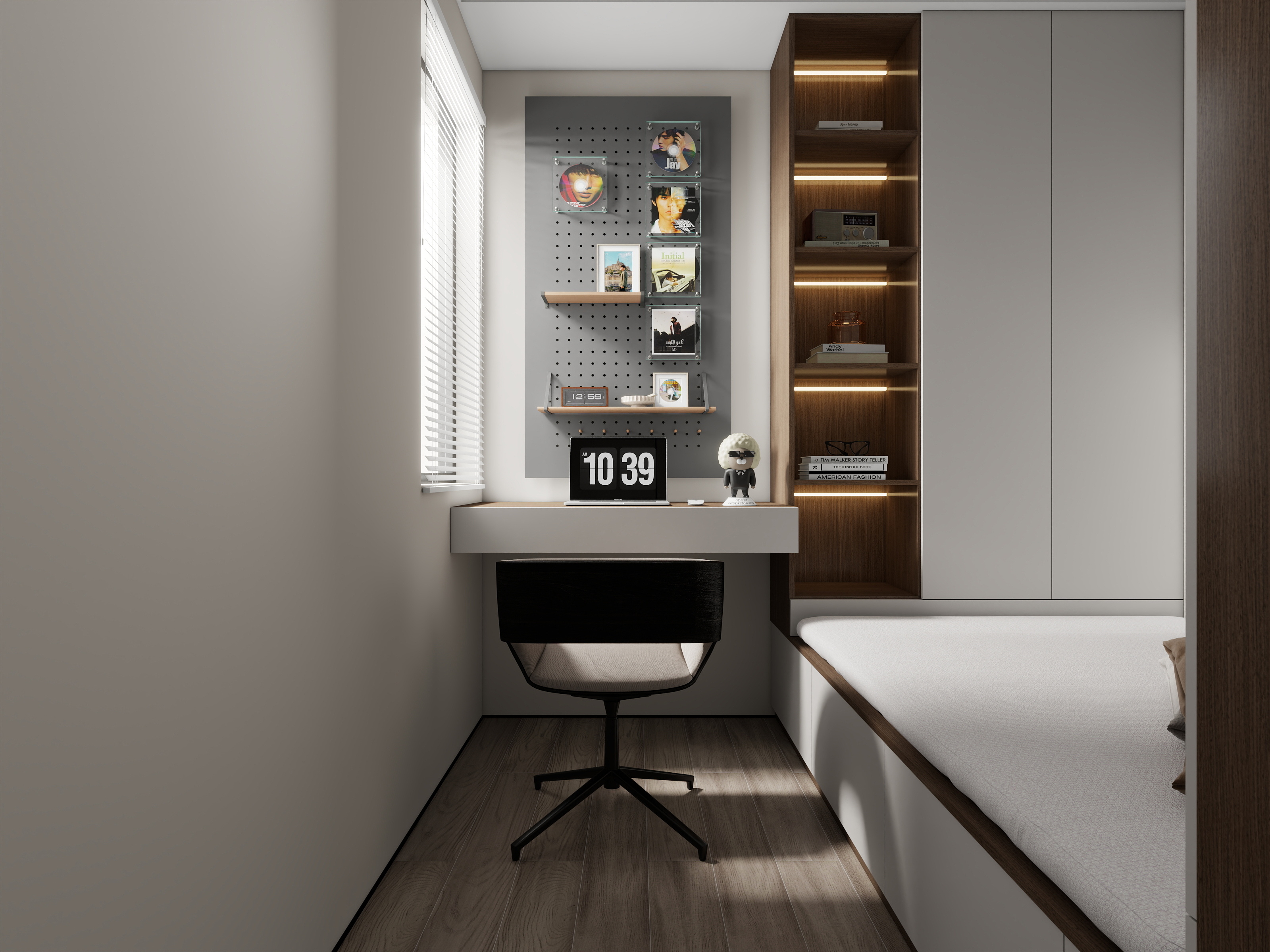 李林-港式61㎡2室装修效果图