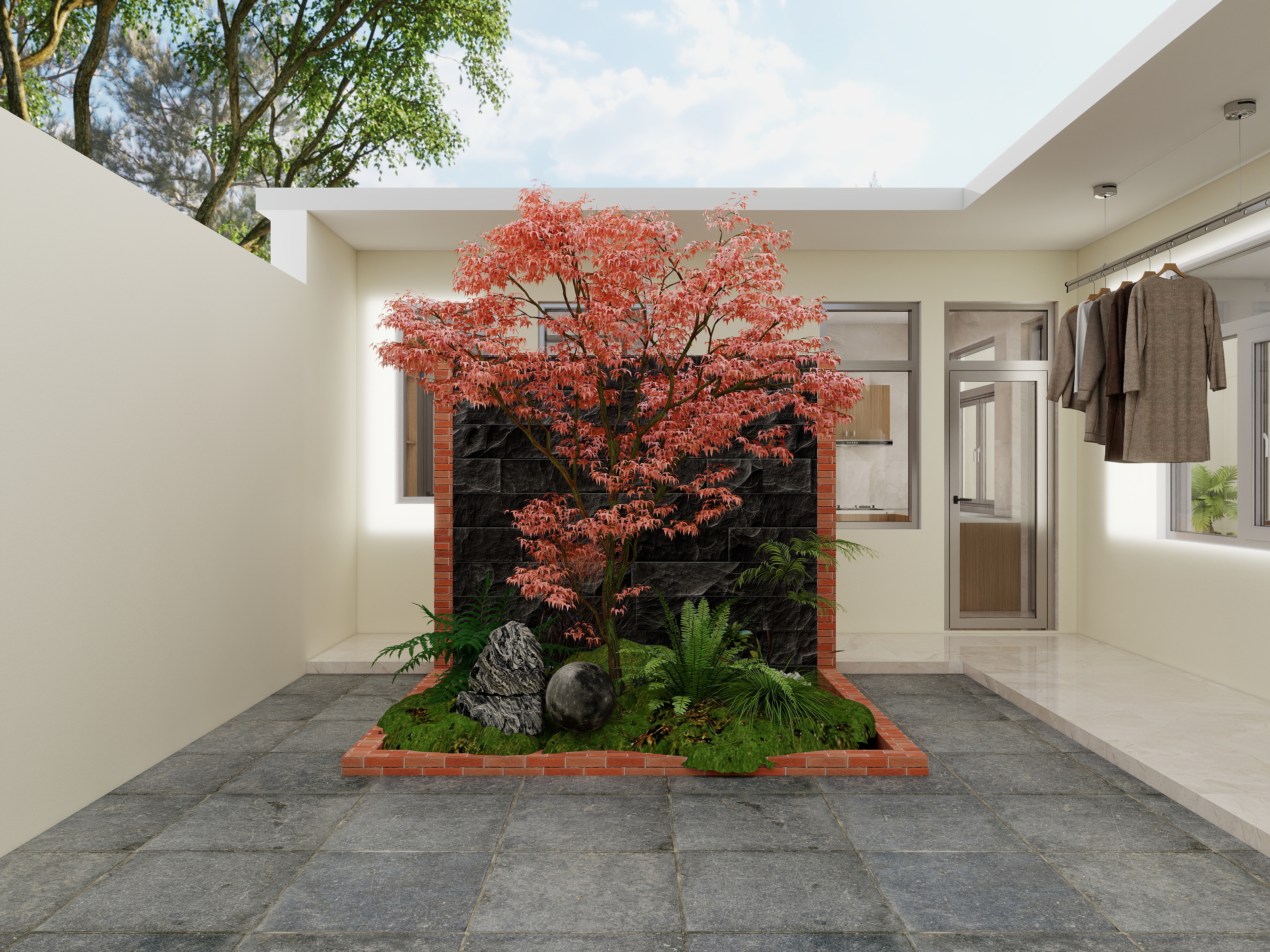 xog-13米乘16.5米宅基地单层自建房装修效果图