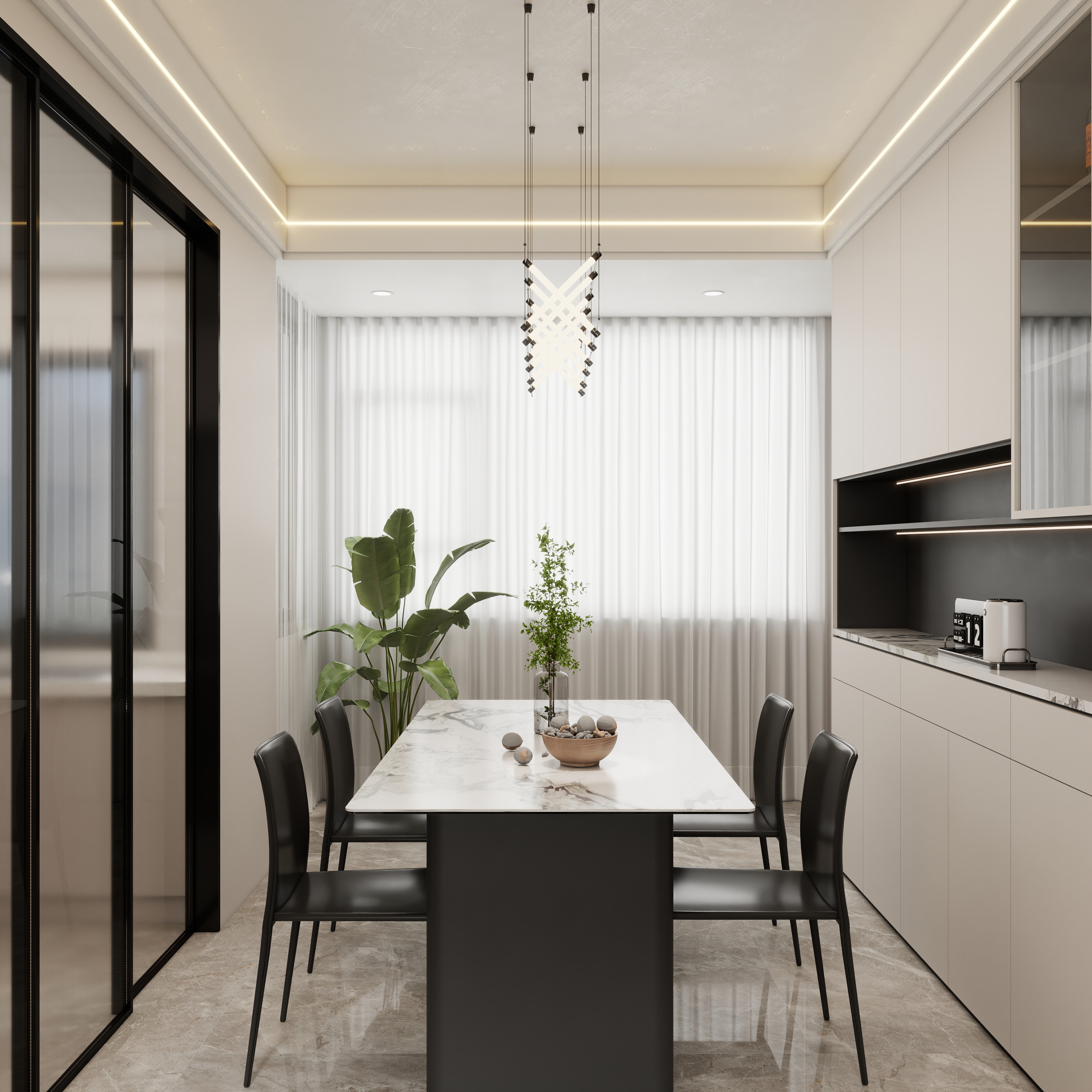 壹诺设计工作室-现代简约装修效果图