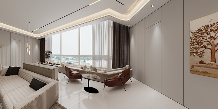 京都传媒高端设计工作室-杜疃自建房装饰-装修设计方案