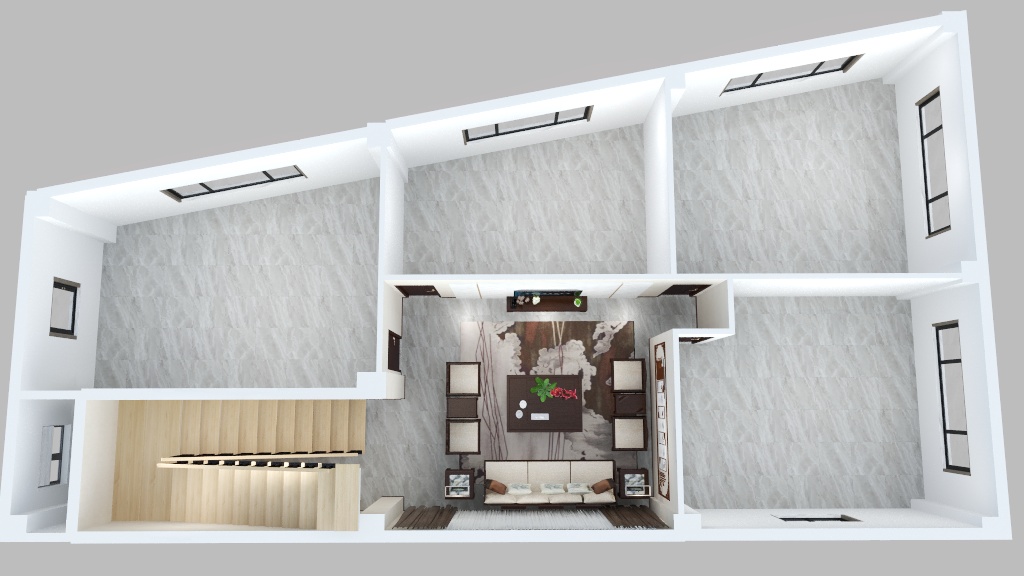 符工Designer-三楼接客大厅-装修设计方案