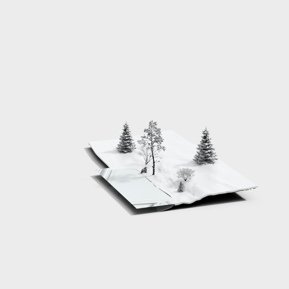 雪地3D模型