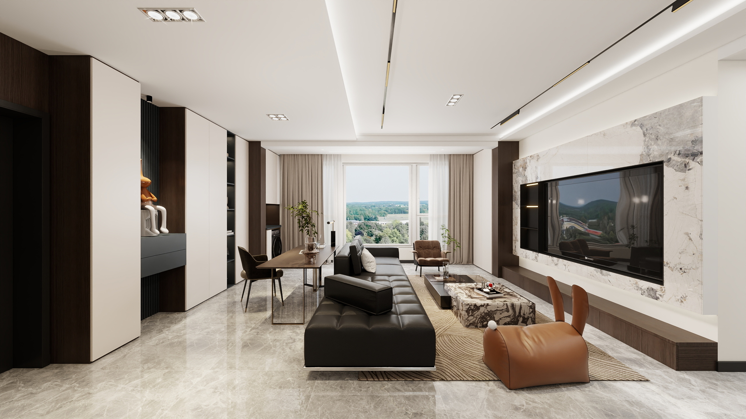 小鹿设计-保利天汇129 现代简约-装修设计方案