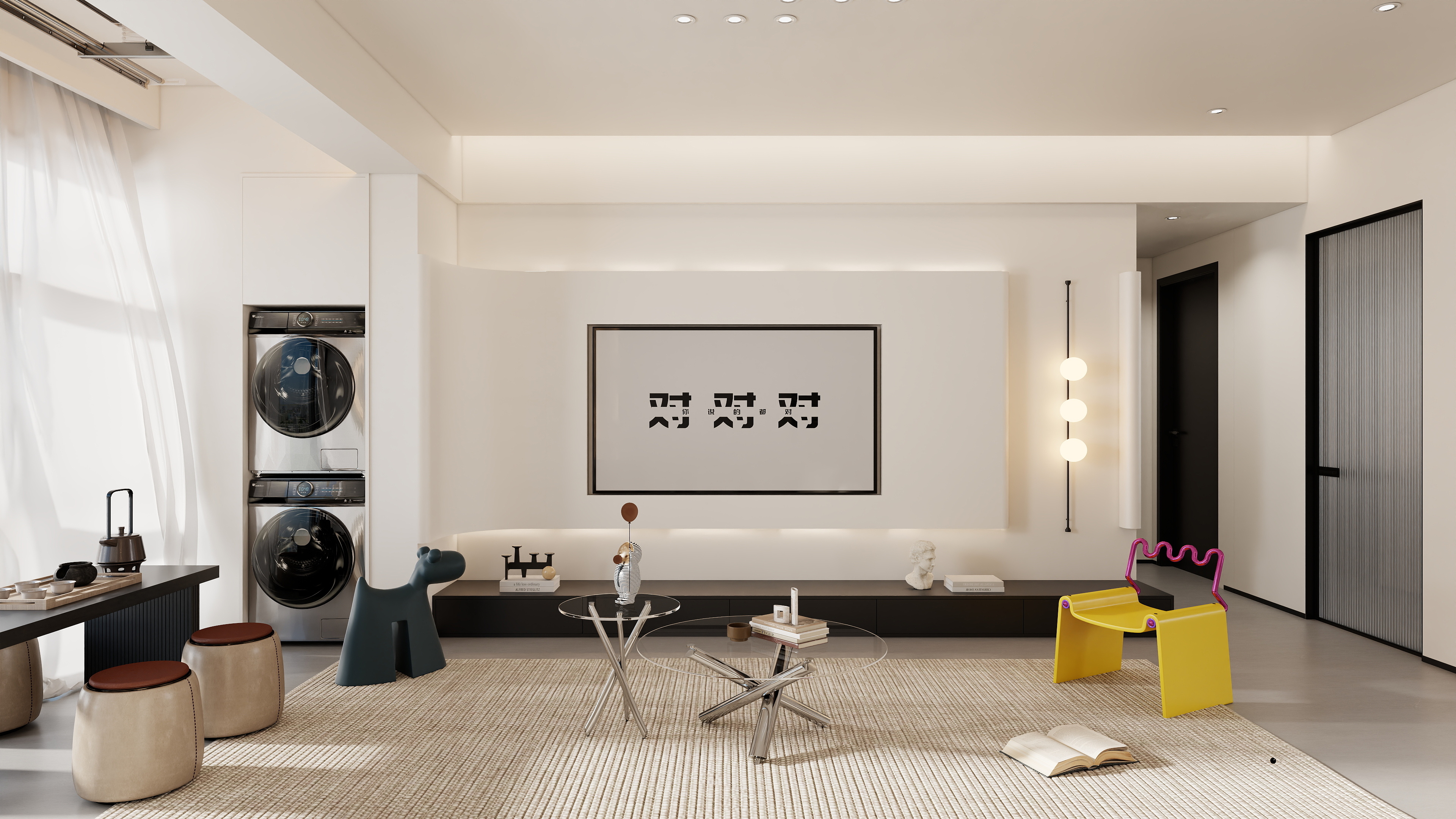 鲁大师-空間設計V-129平方 现代风格-装修设计方案