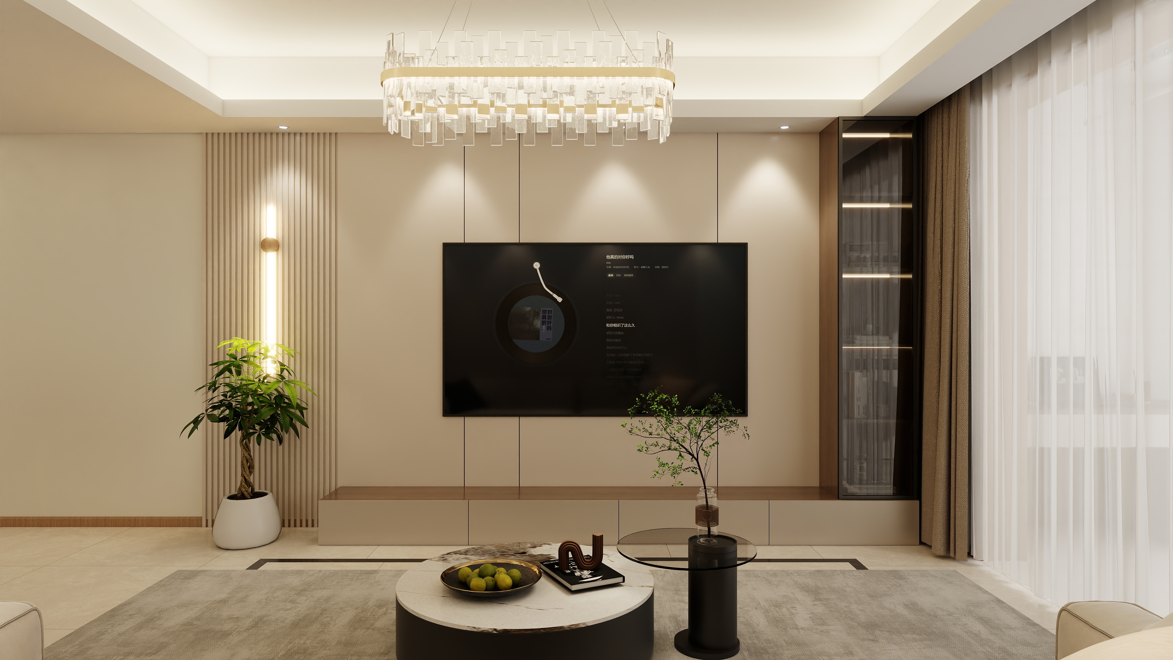 徐景棋-田园106㎡3室装修效果图