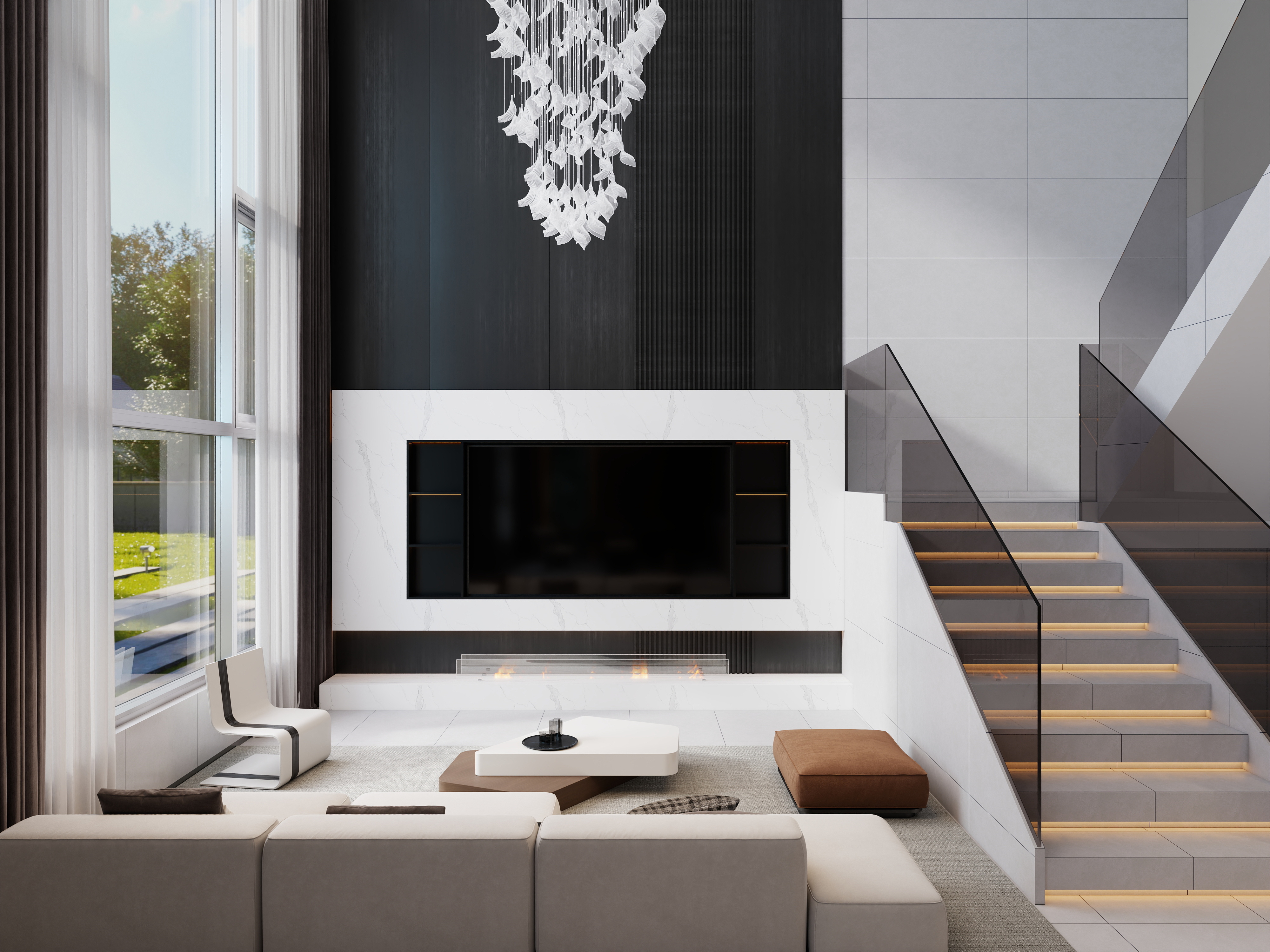 LZ丨DEVISE-吕山金村电视背景-装修设计方案