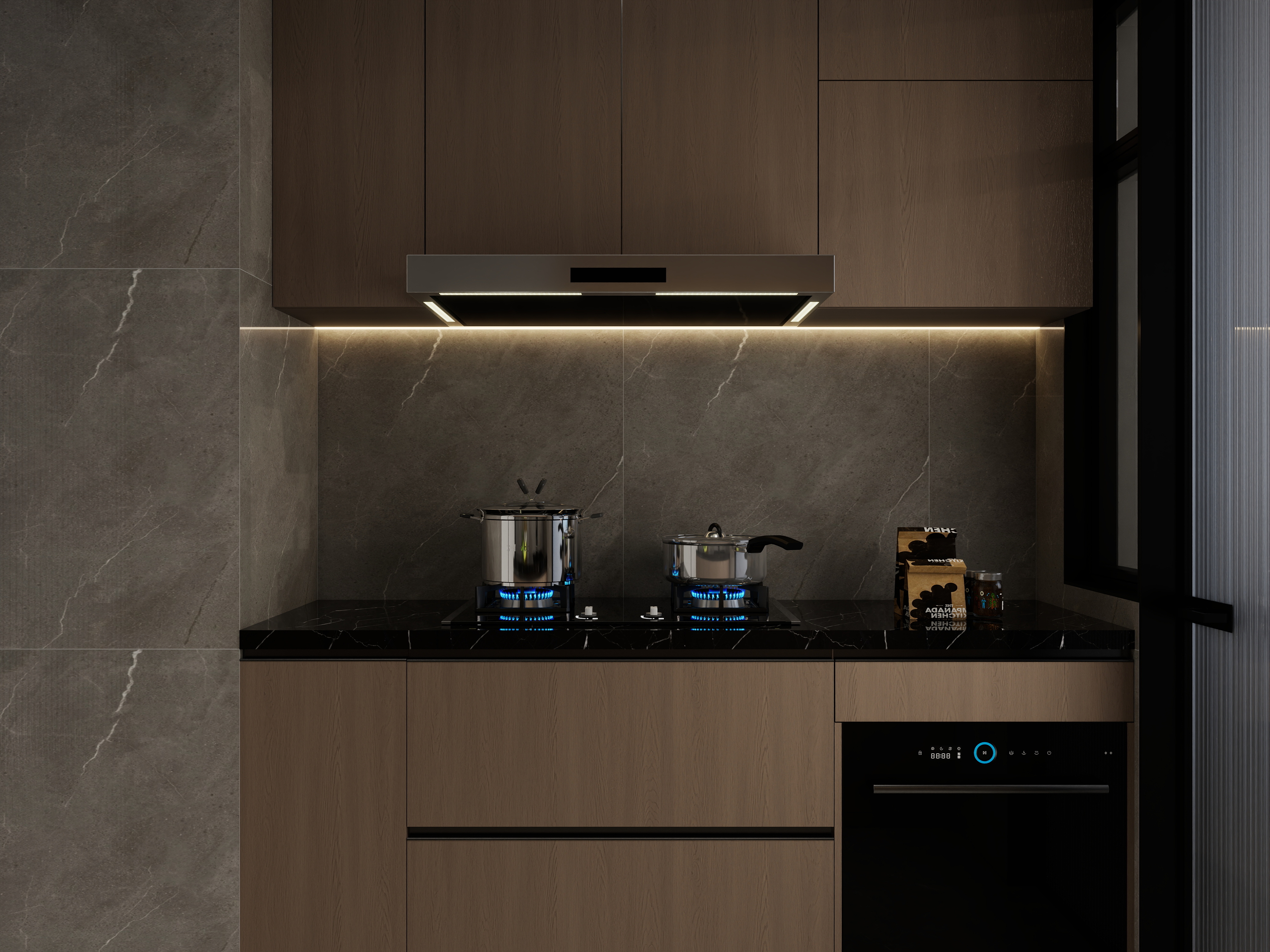 凌云設计-130㎡3室-意式装修效果图