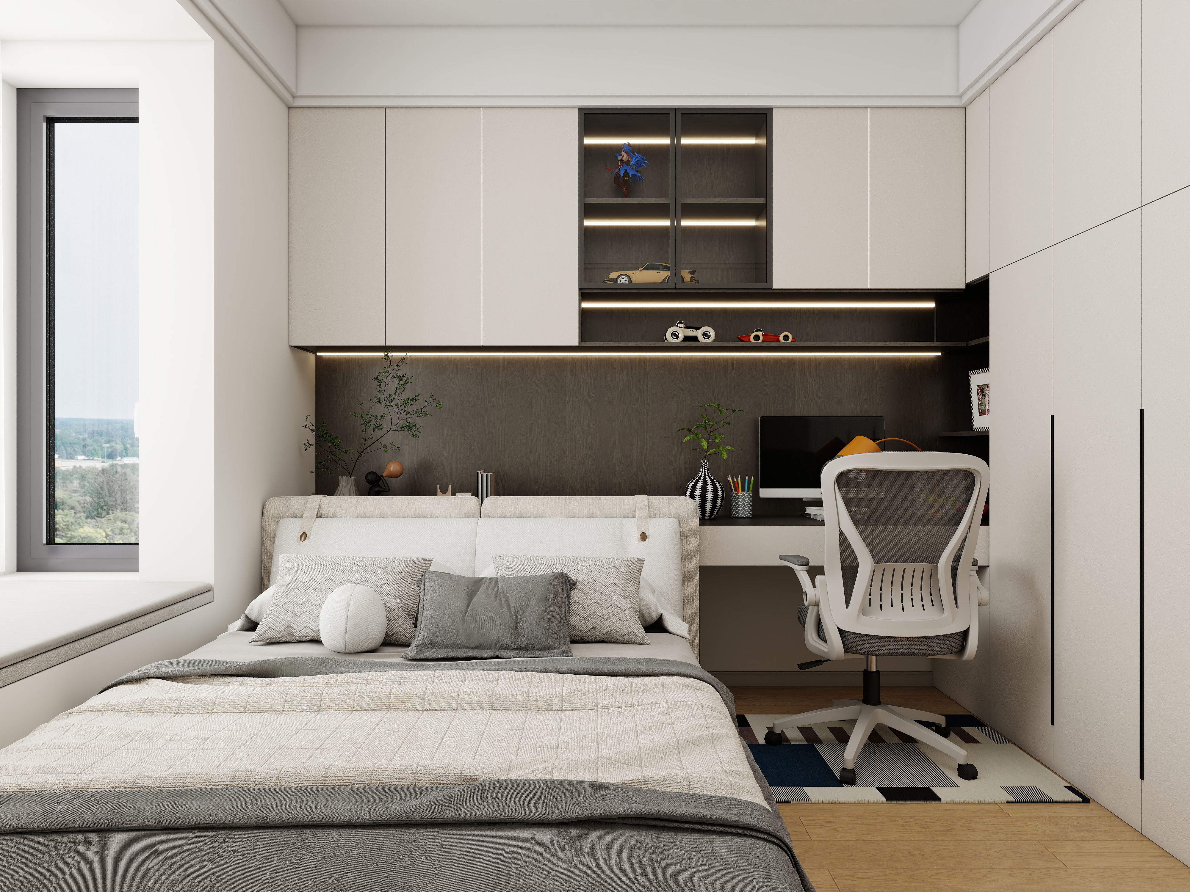 徐景棋-现代简约125㎡3室-装修设计方案