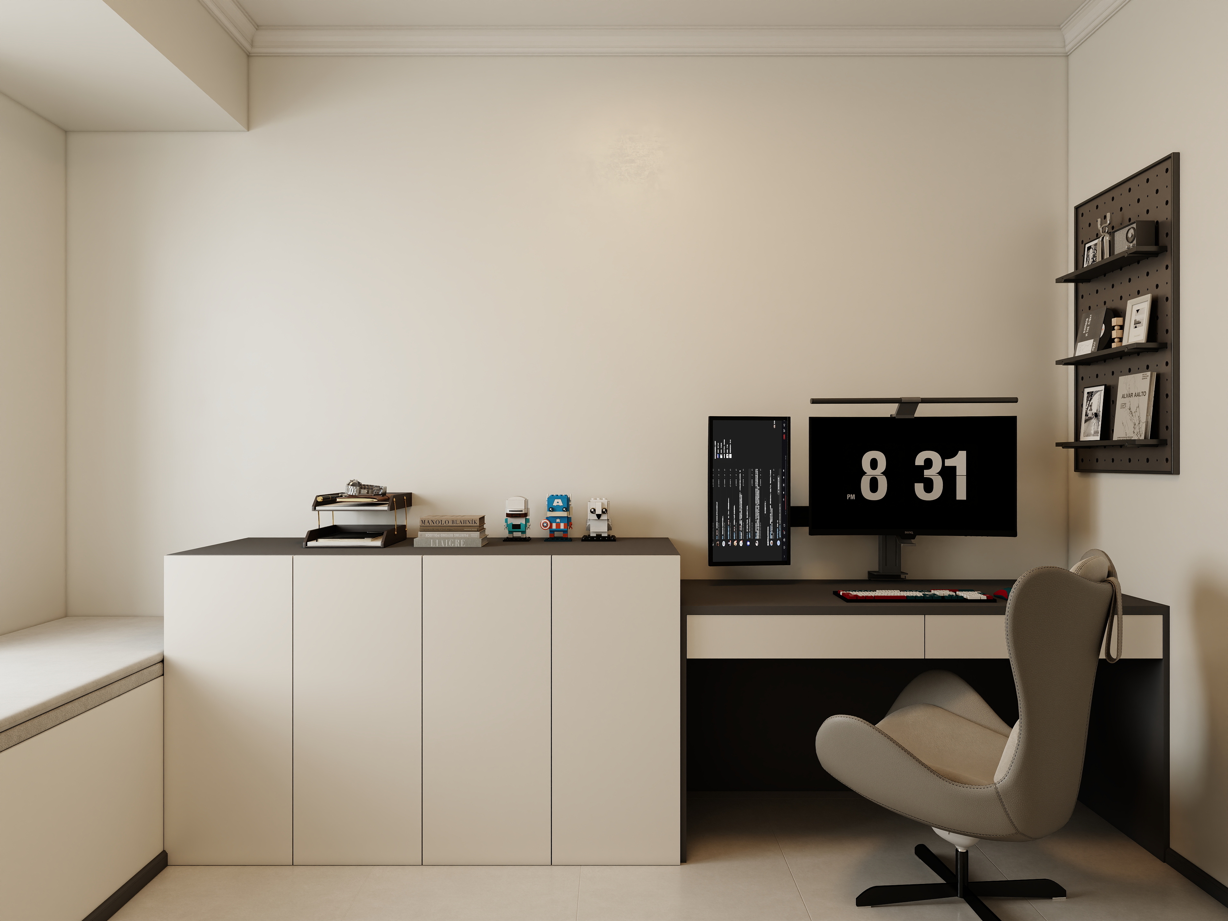 徐景棋-现代简约126㎡4室装修效果图