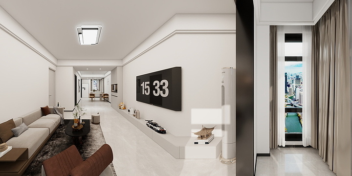 笔缘-康美胡姐雅居全景效果赏析-装修设计方案