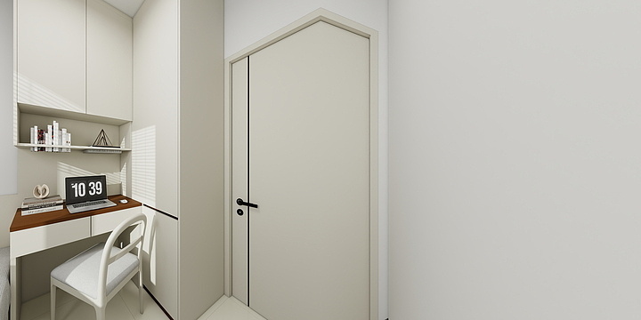 室内设计王红敏-吾悦华府100㎡1室-变动方案-装修设计方案