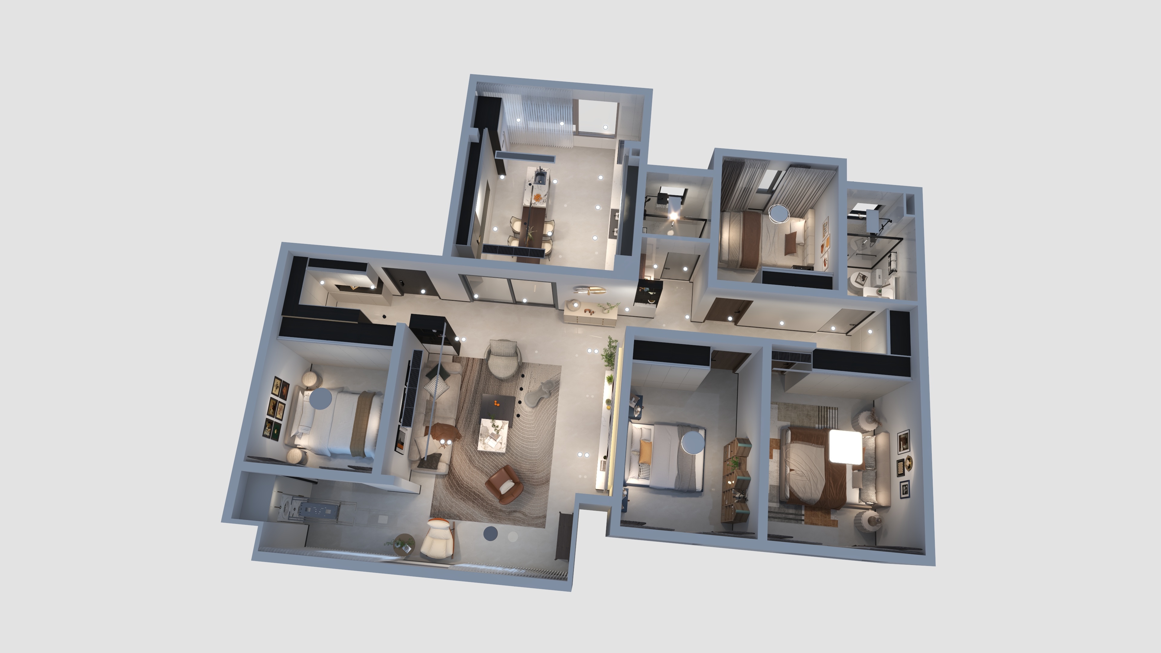 刘秋男-上河郡6栋303室-装修设计方案