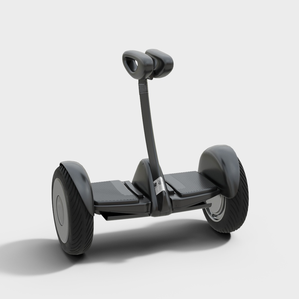 电动平衡车3D模型