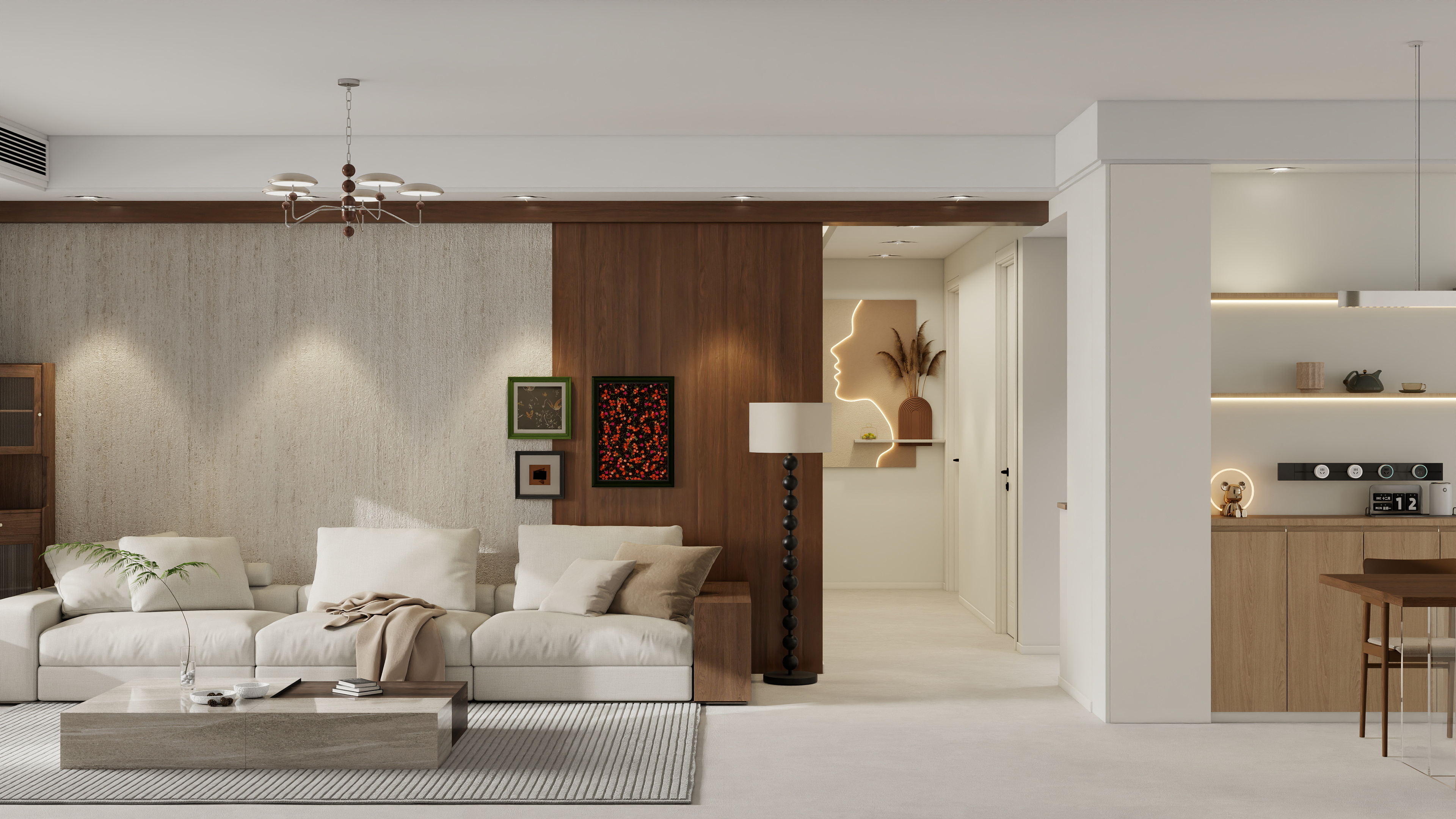 设计师珂源-康馨家园侘寂128㎡4室装修效果图