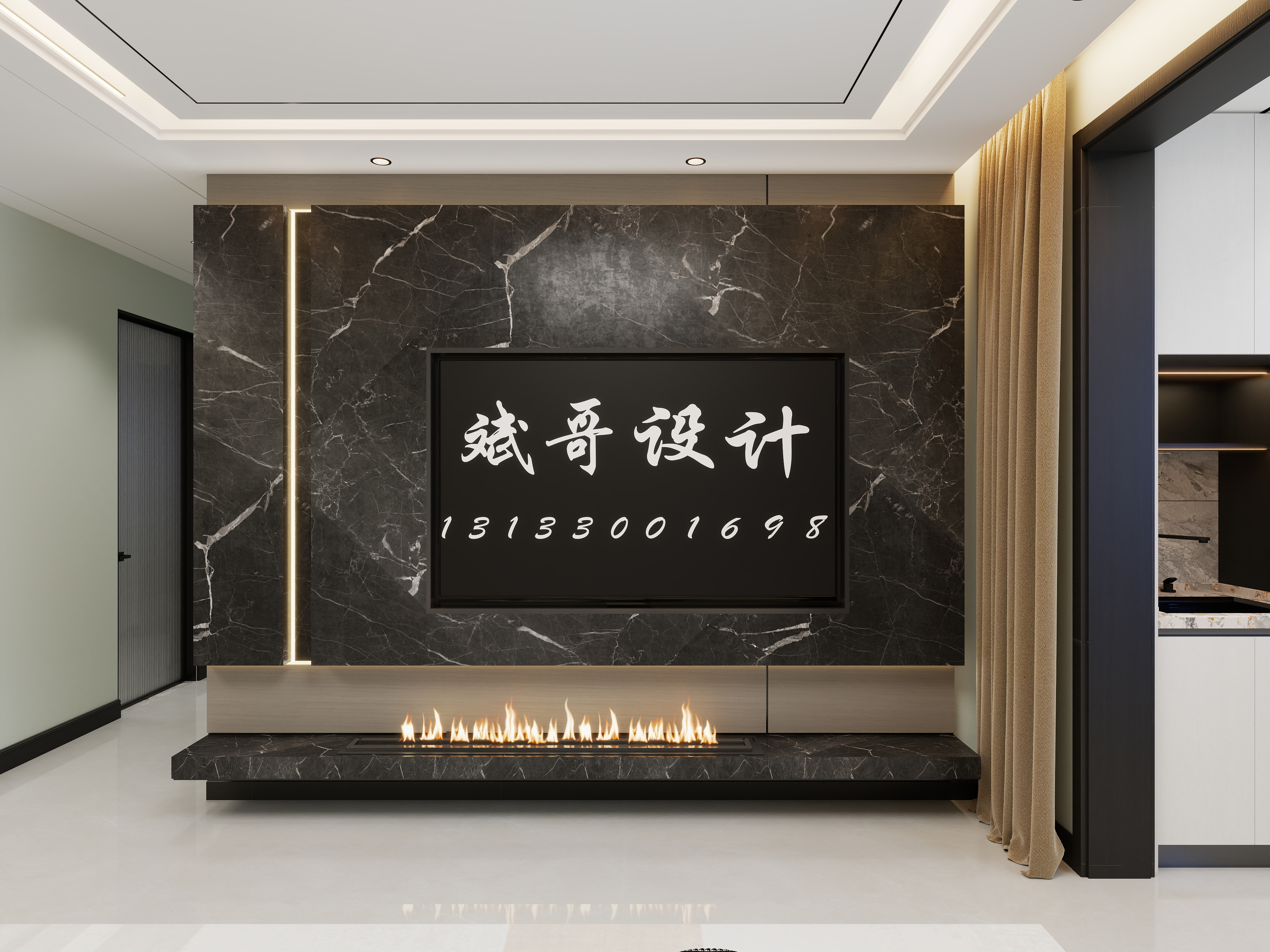 斌哥设计工作室-四方案-太原天润6-1-1601-装修设计方案