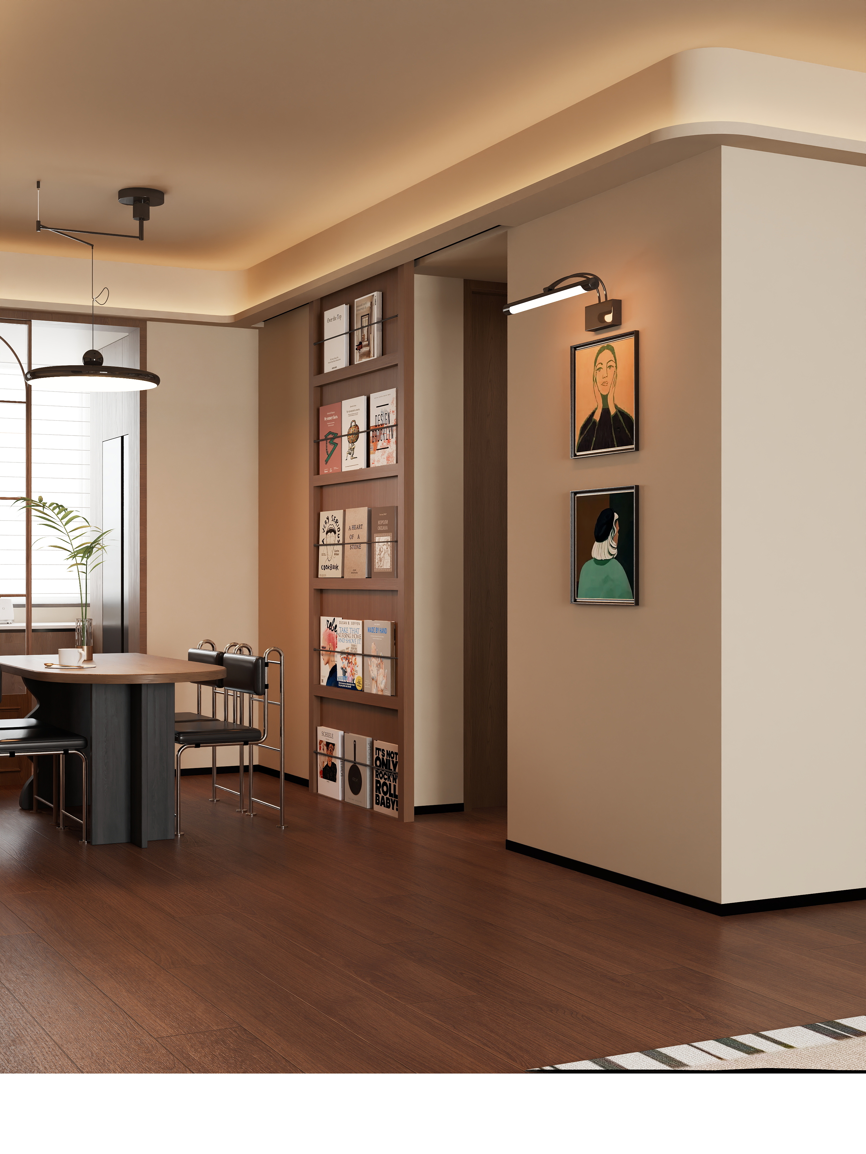 西安设计师汤汤-A25年-现代中古风-金辉公园里-装修设计方案