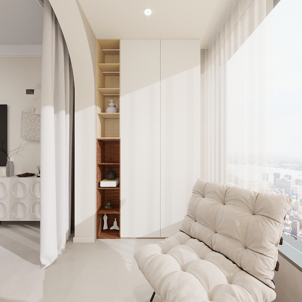 王敏-格林小镇155奶油原木风装修效果图