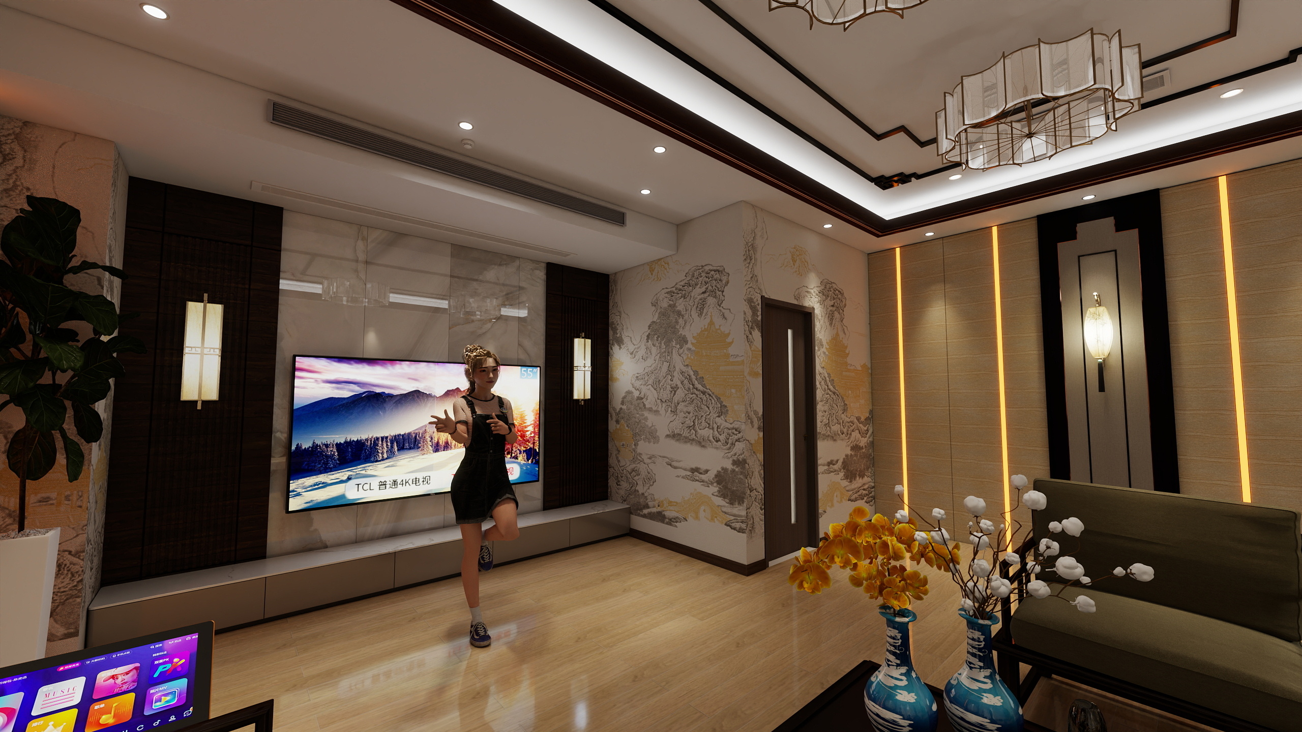 蒋波13505285286-KTV二号包厢-装修设计方案