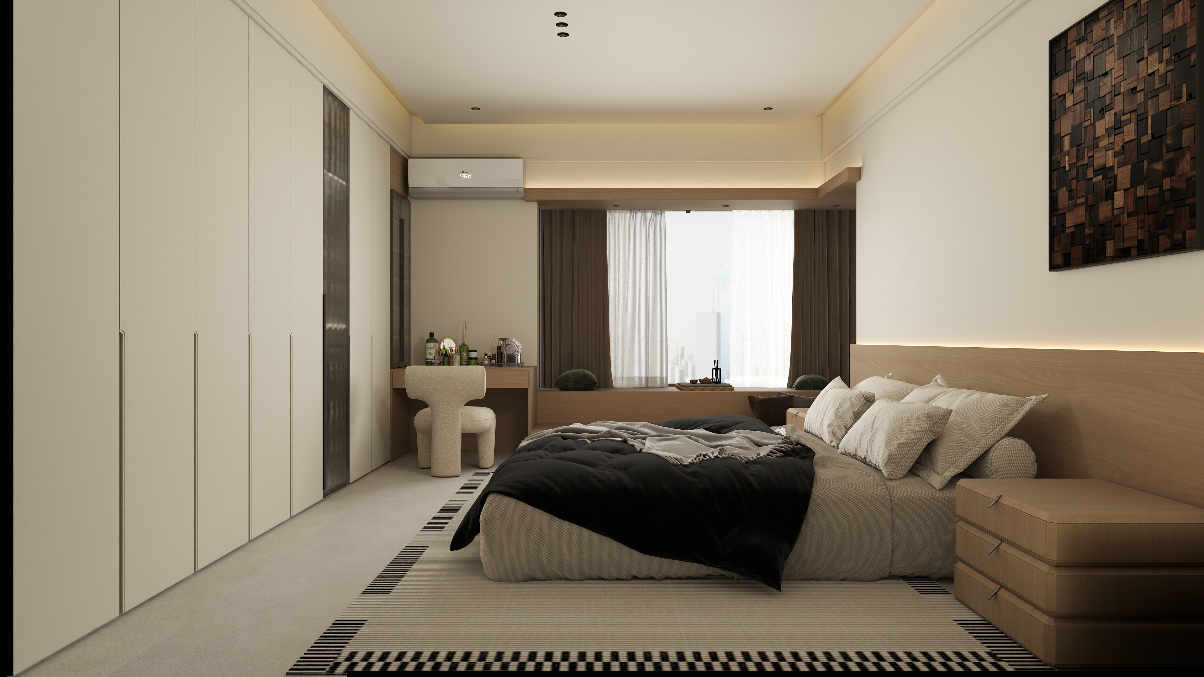 张煜强煜境设计-279平米现代中古大平层装修效果图