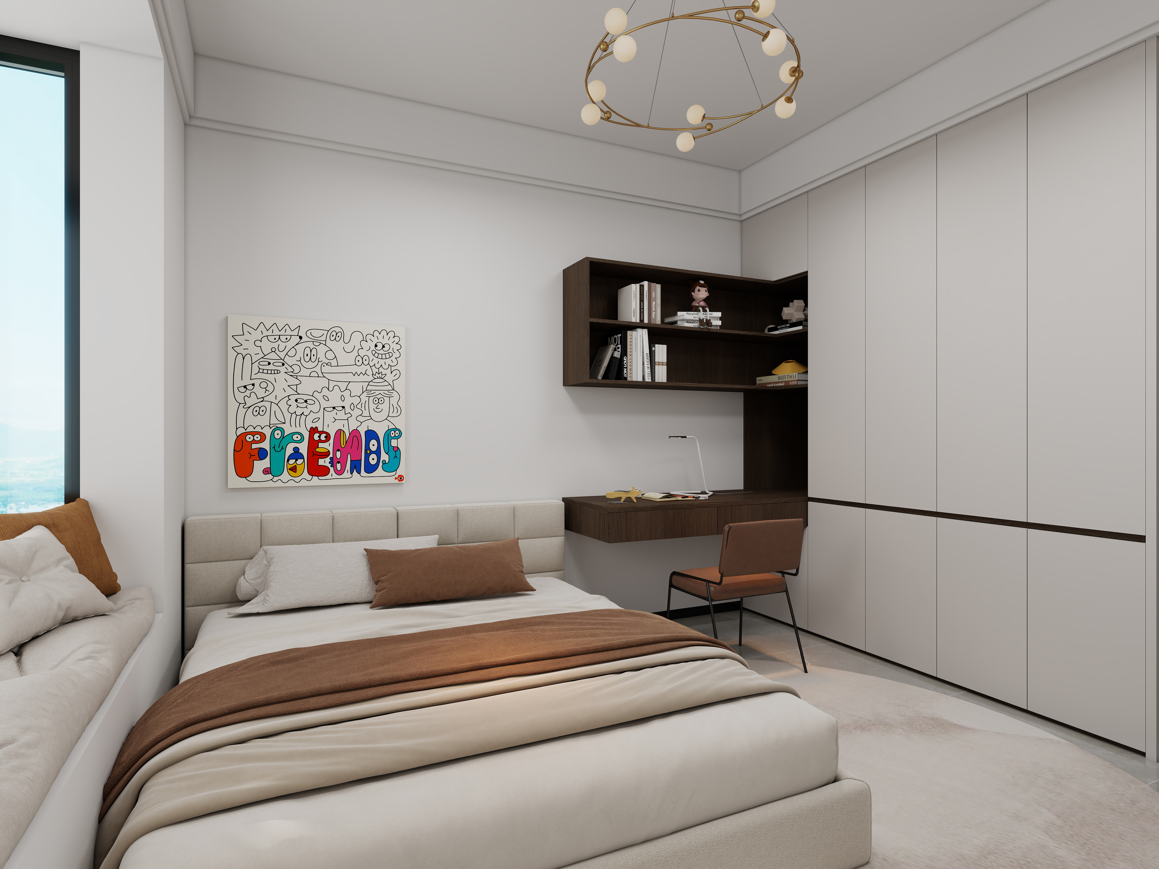 果乐设计-147方轻奢风格三居室装修效果图