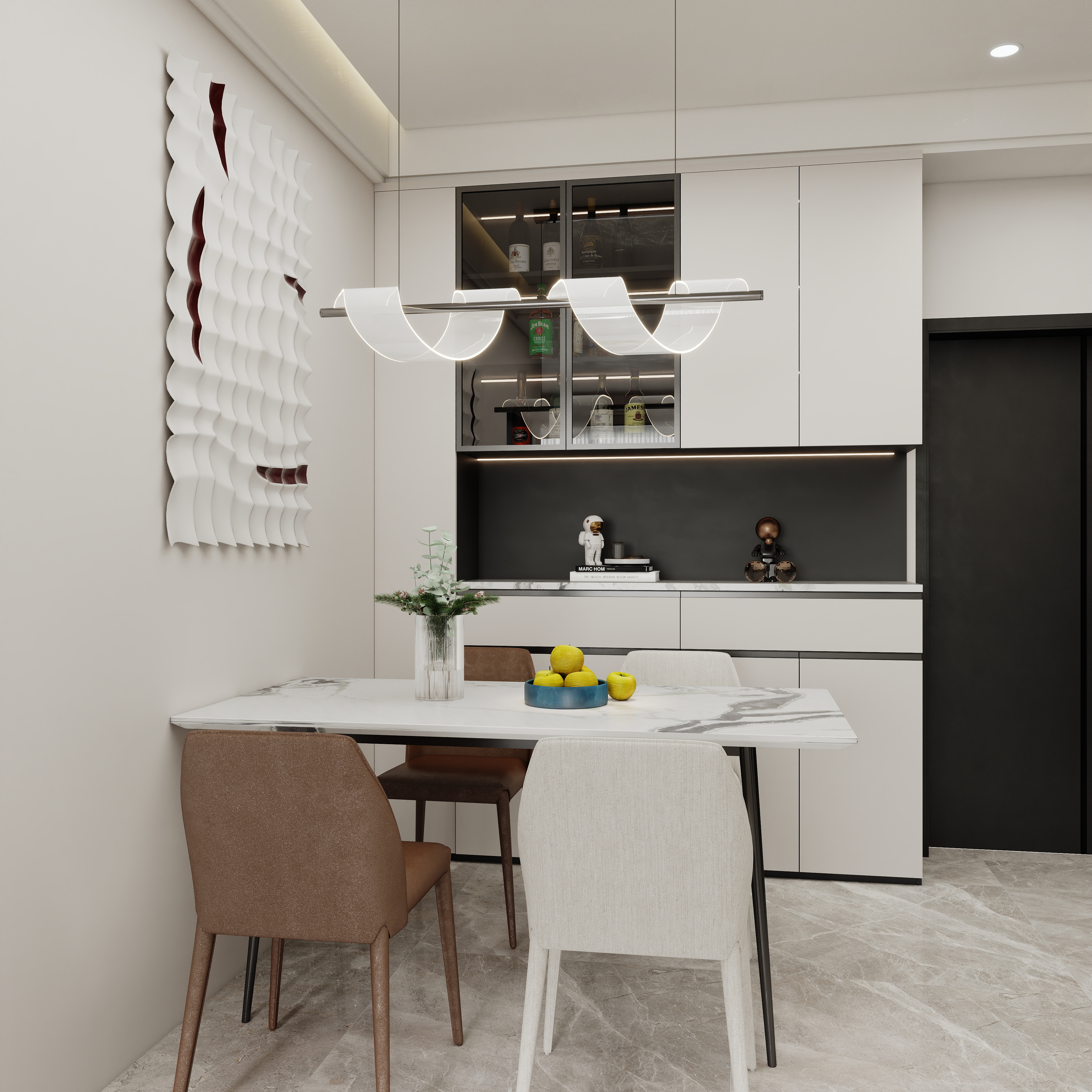 壹诺设计工作室-意式简约装修效果图