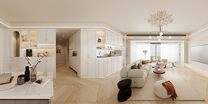 简薇设计-法式奶油-装修设计方案