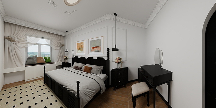 室内设计_ZhangSir-法式中古风xgt-装修设计方案