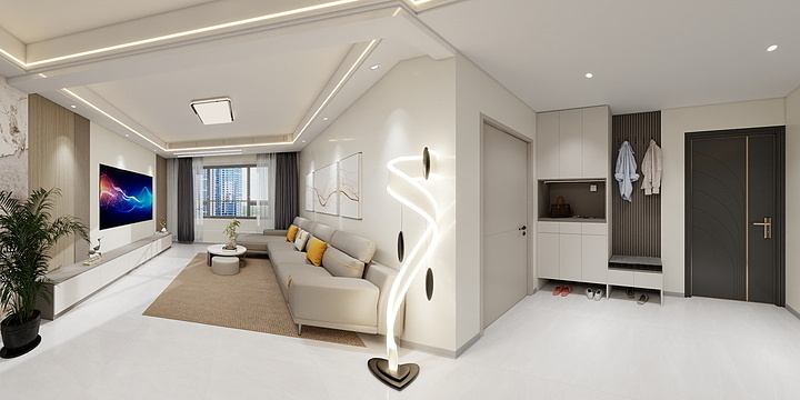 旭美家装饰-金悦府134户型图（东）-62702-装修设计方案