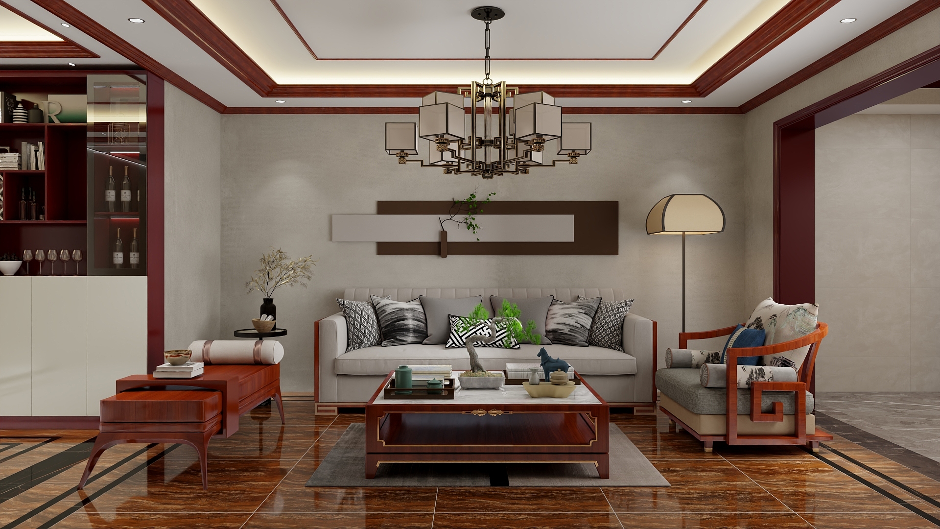 李青越-155平方现代风格四居室装修效果图