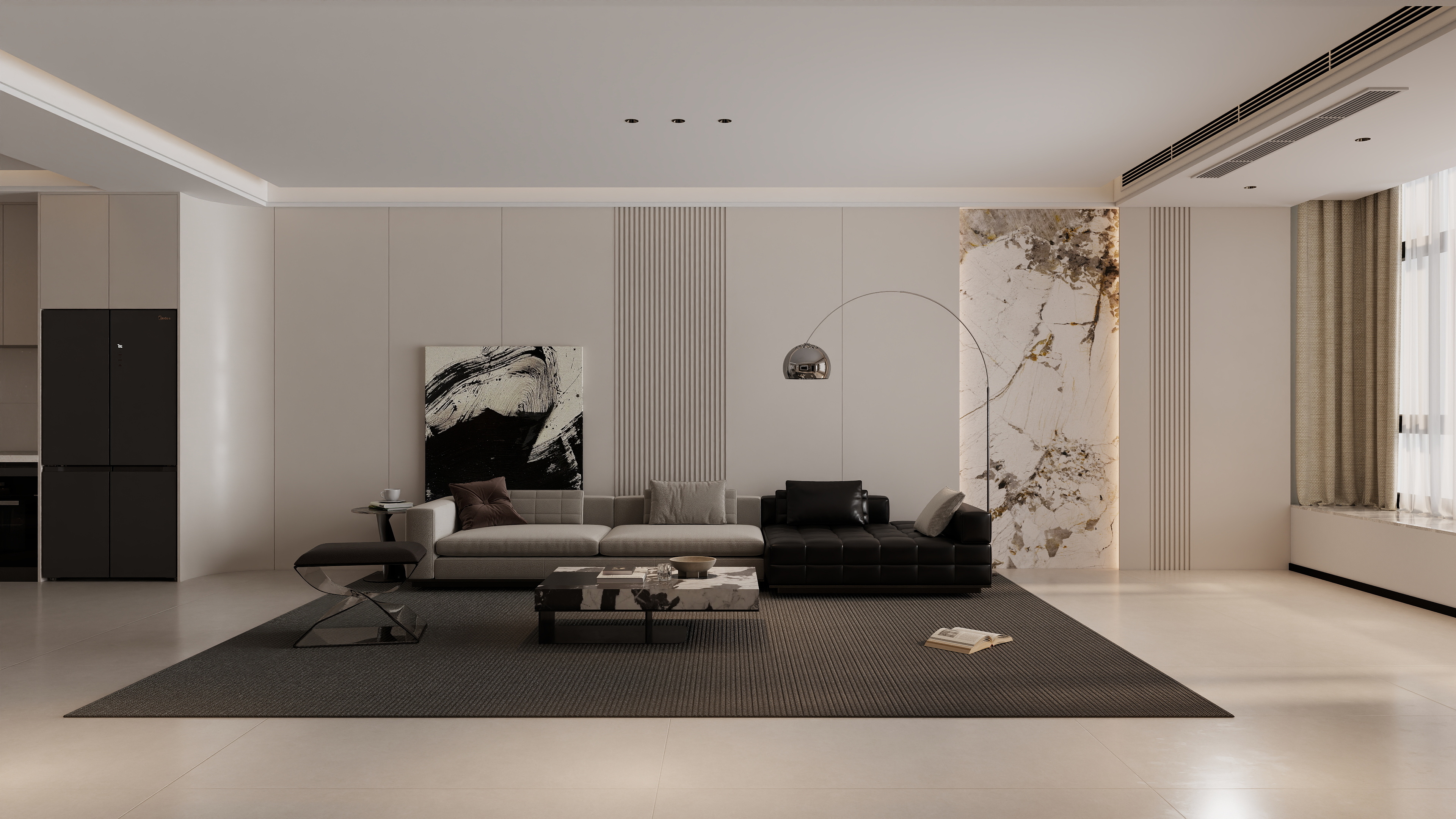 沐光|知行视觉设计工作室-阿东-现代意式-自建房-装修设计方案