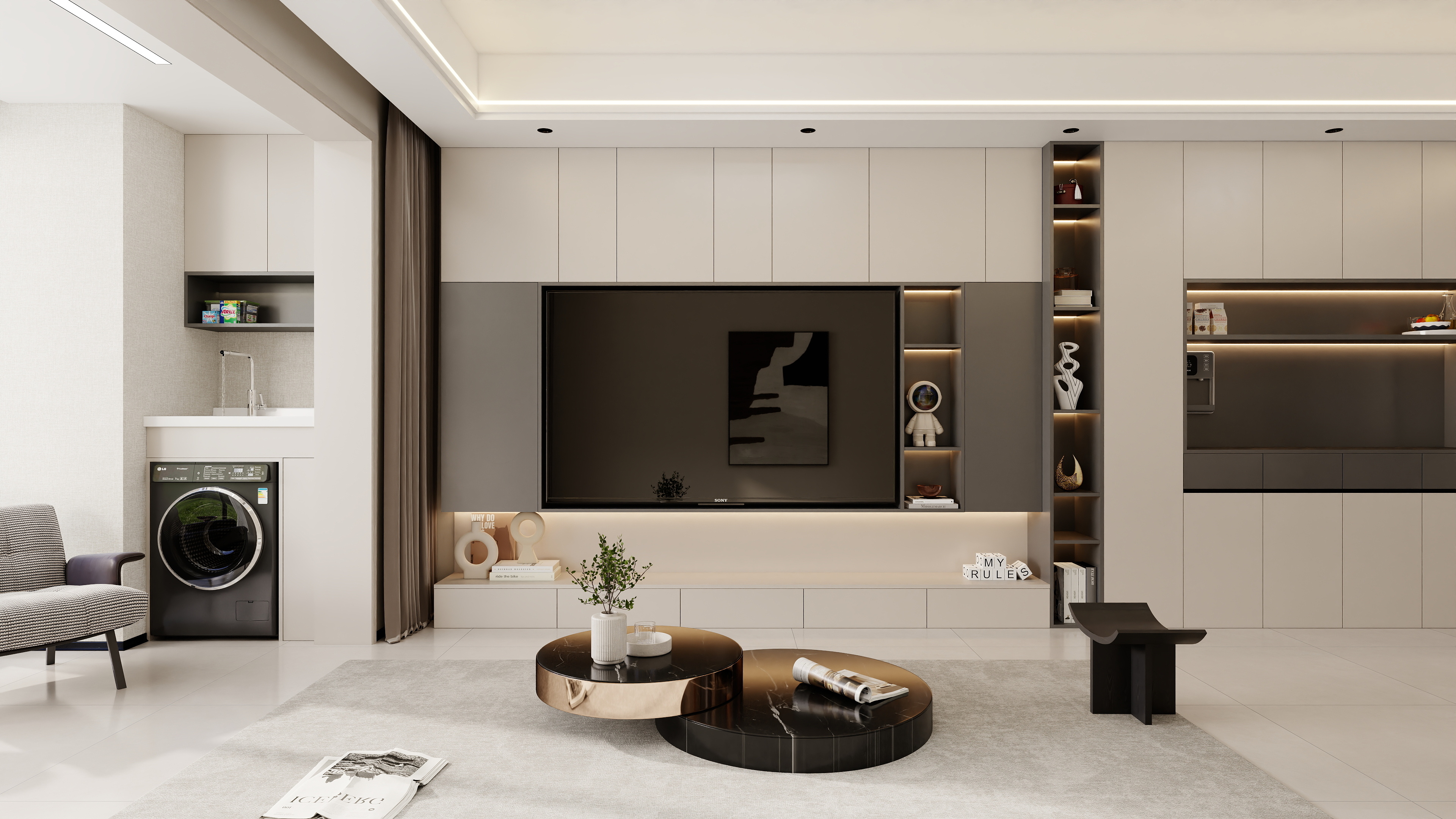 镜像空间设计-康桥-112㎡3室-装修设计方案