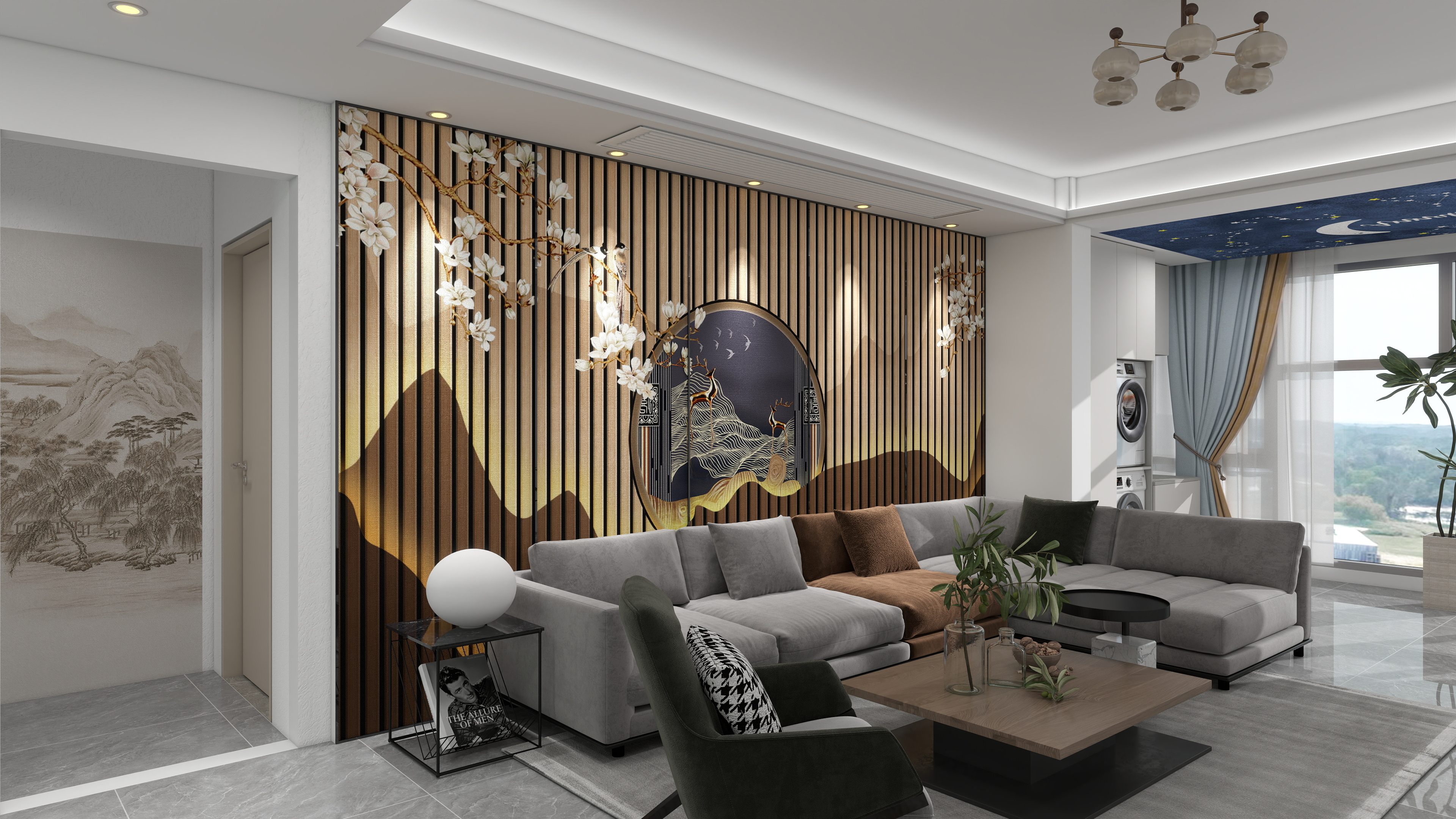 房县悦舍空间装饰有限责任公司-瑞富 . 蓝色港湾7-1003-邓青云-装修设计方案