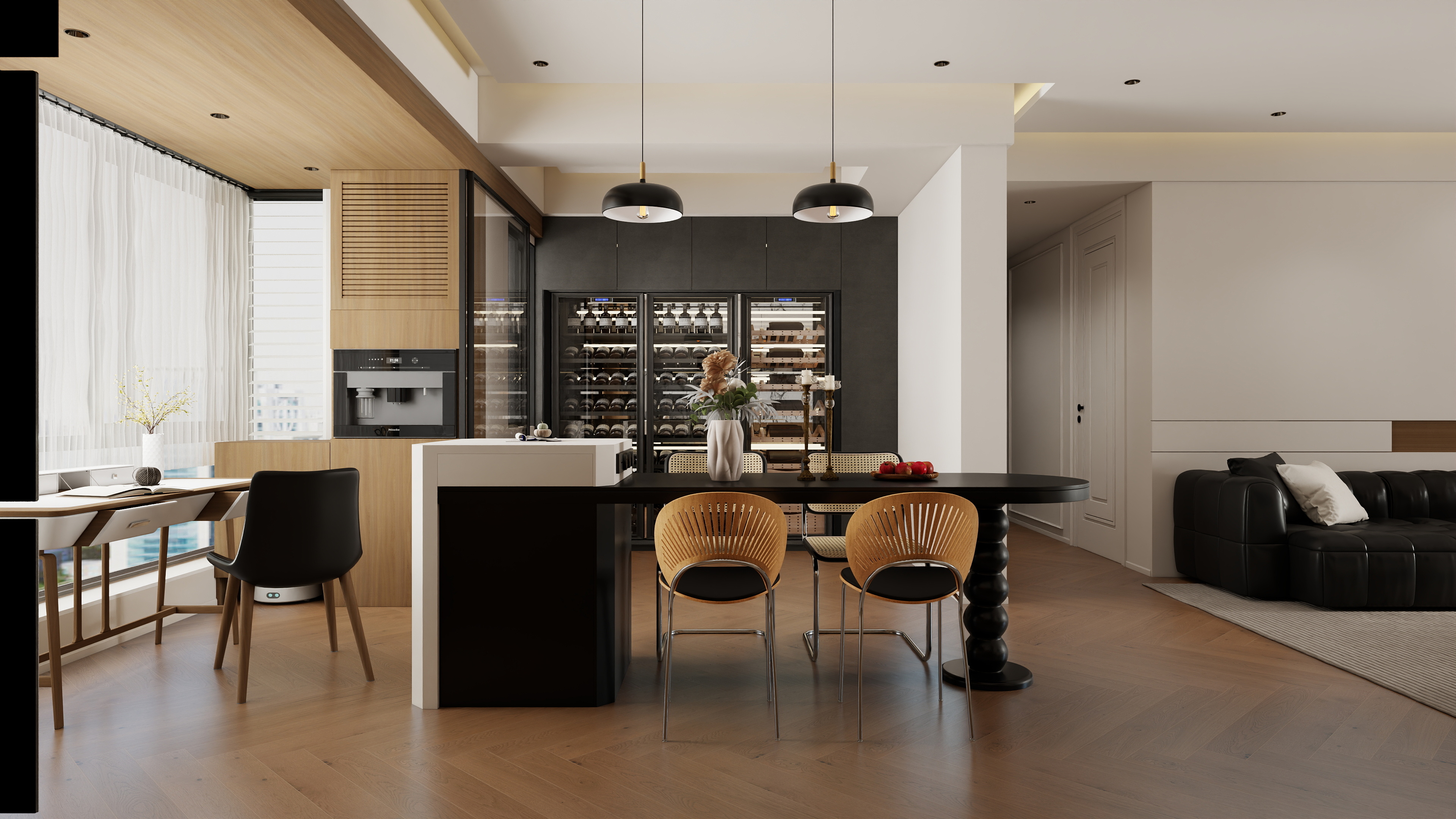 张煜强煜境设计-265平米现代简约复式装修效果图