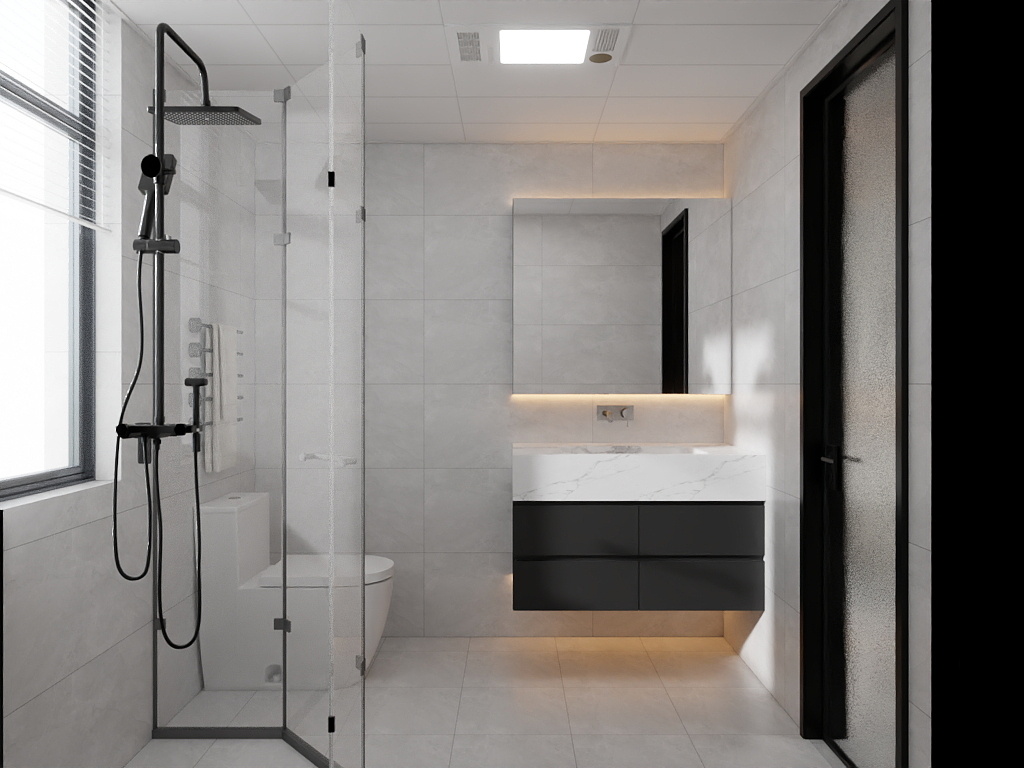 濹问-现代黑白灰-装修设计方案