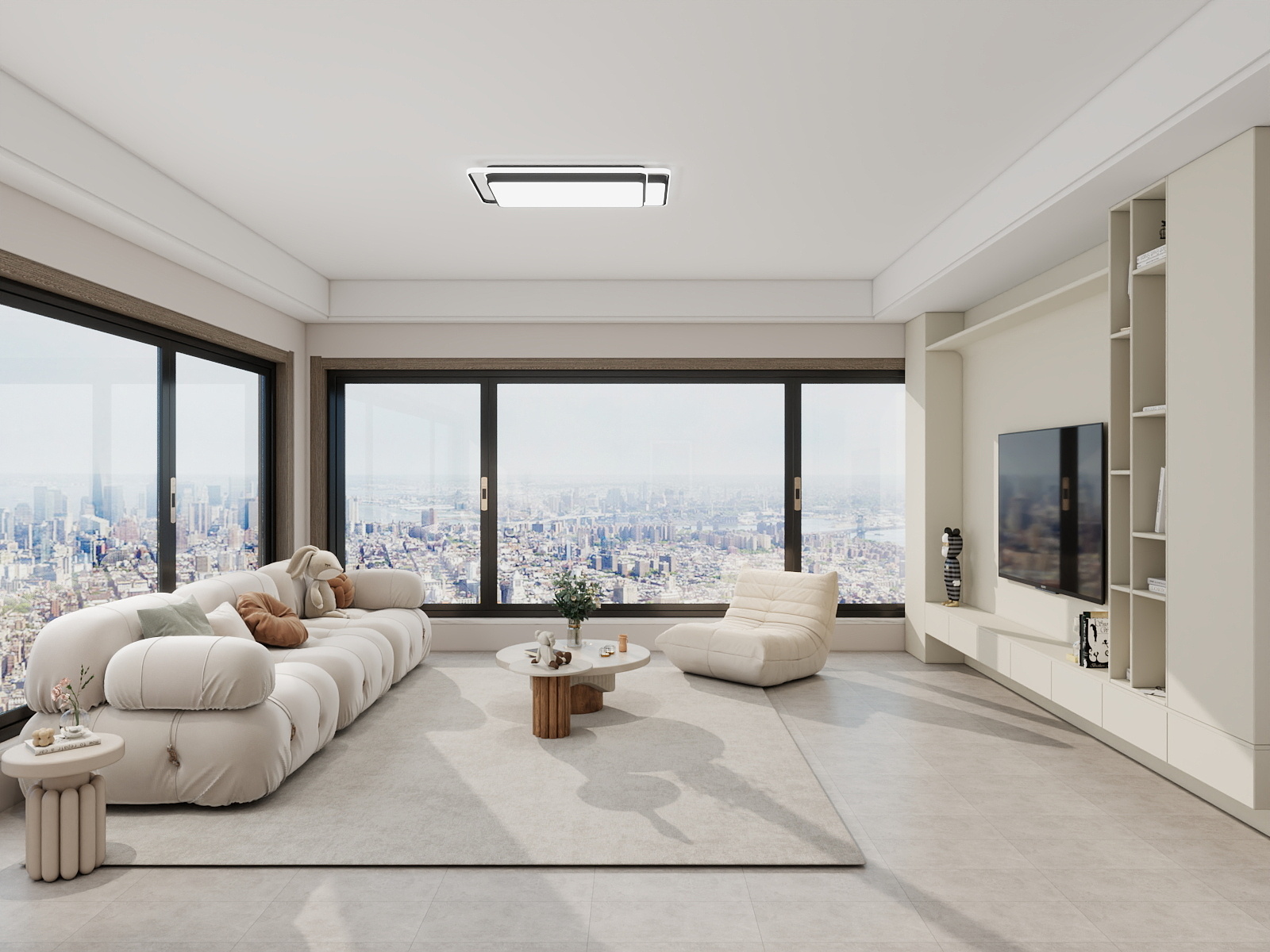 吴爽-69m²现代简约风格装修效果图