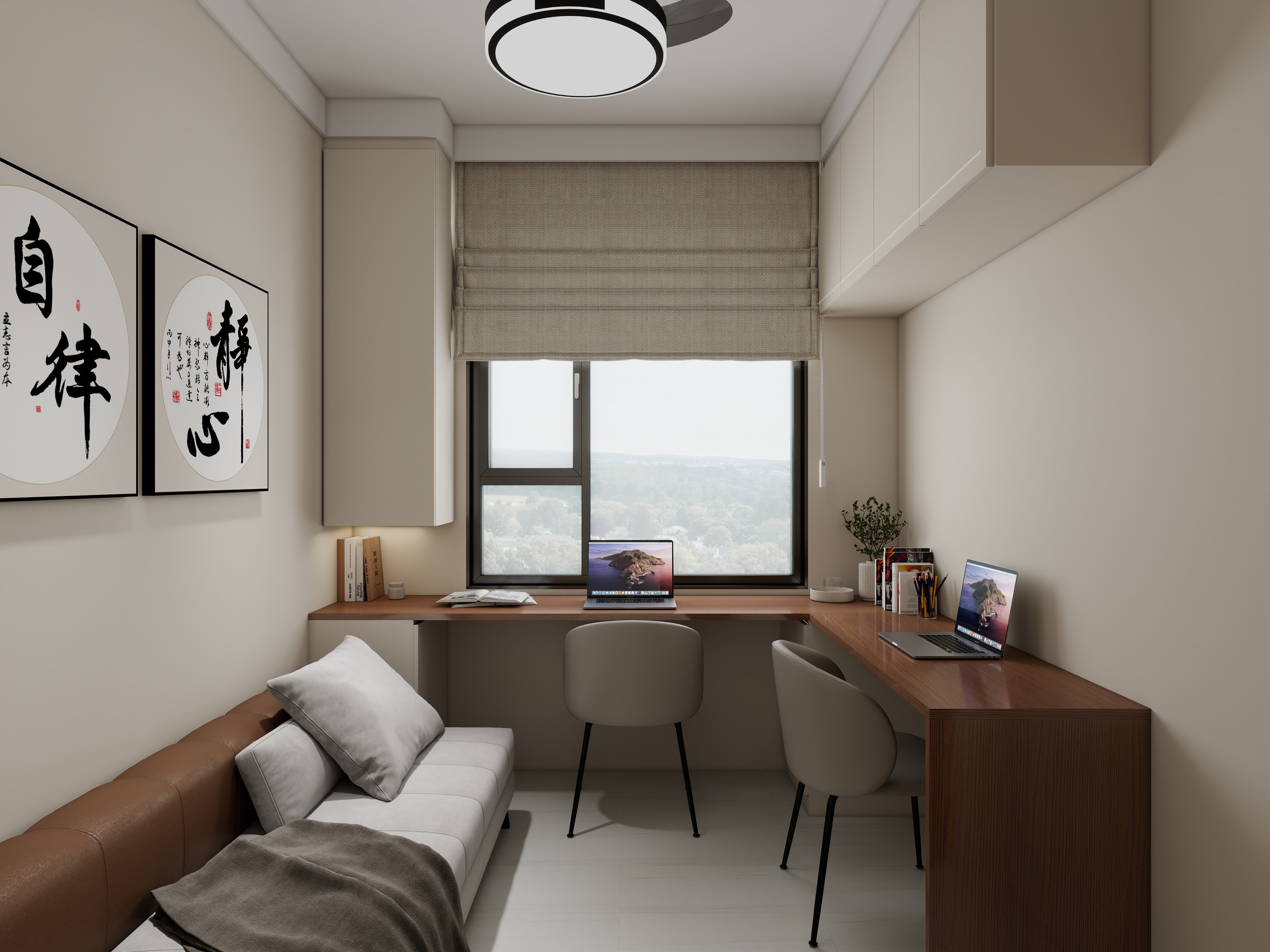 一抹辰光-122㎡4室装修效果图