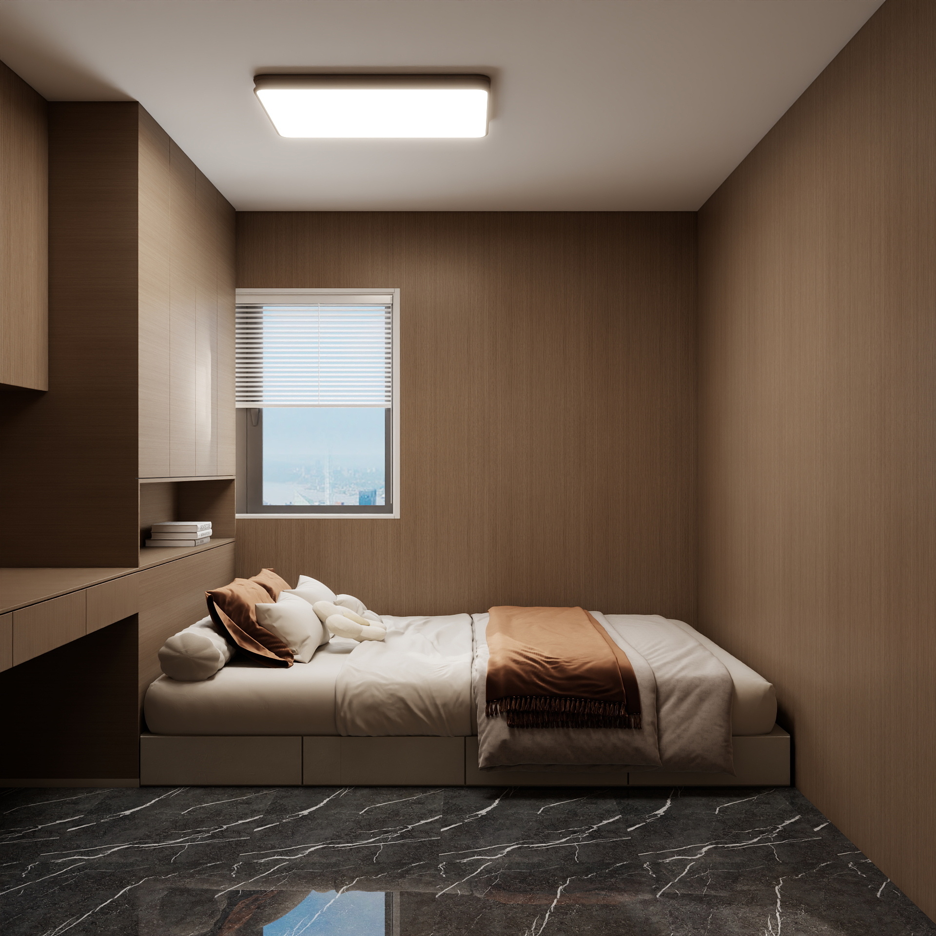 吴爽- 207m²现代轻奢风格装修效果图