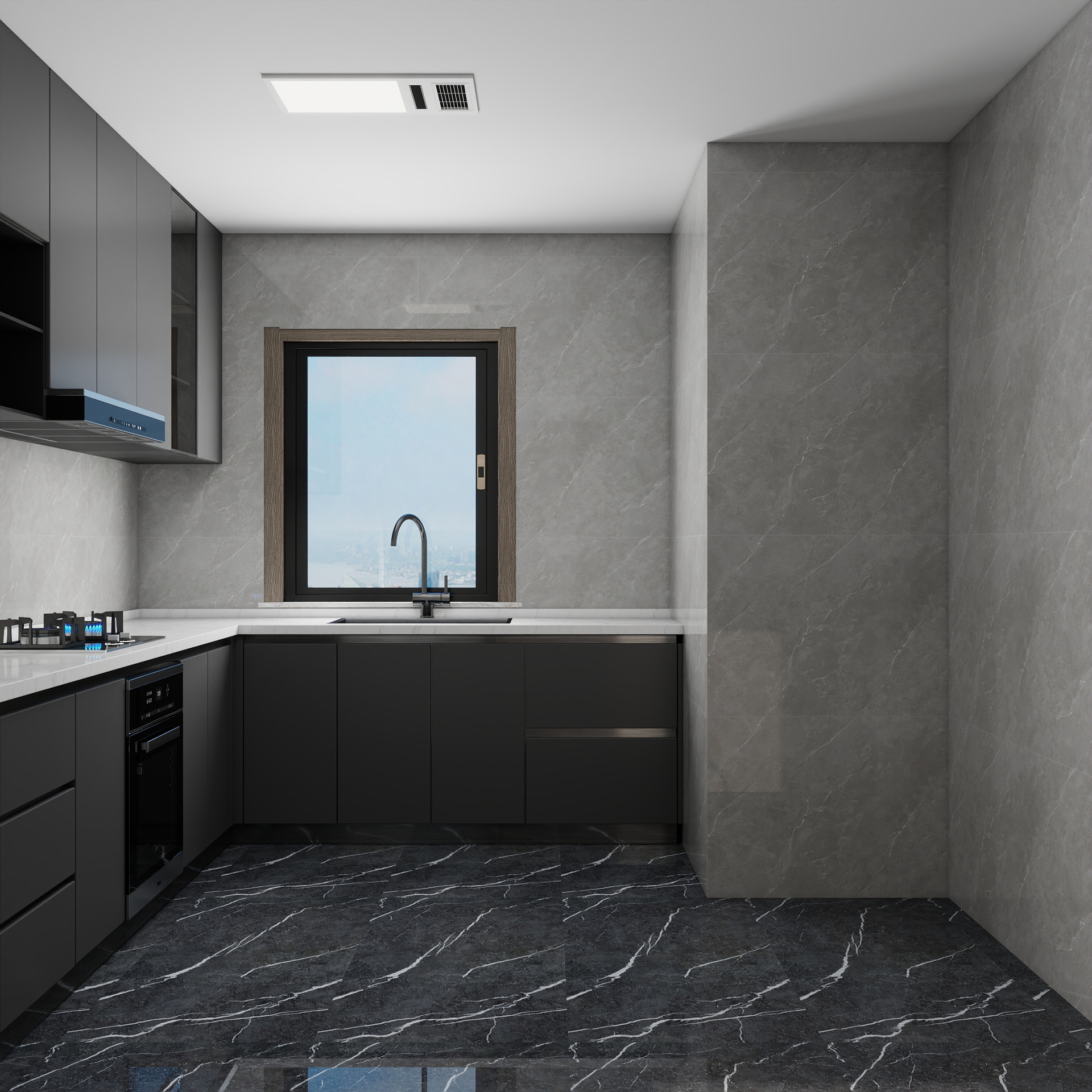 吴爽- 207m²现代轻奢风格装修效果图